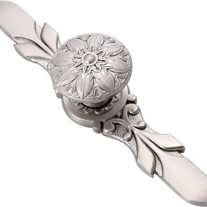 10 Pack Brushed Nickel Knobs & Back Plates for Cabinets,1-14 Flower Nickel Cabinet Hardware knobs and 5-45Length Nickel Plates for Dresser Drawers 10 Pack Brushed Nickel Knobs & Back Plates for Cabinets,1-14 Flower Nickel Cabinet Hardware knobs and 5-45Length Nickel Plates for Dresser Drawers