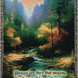 Manual Woodworkers and Weavers, colección Inspirational, Mural de pared con verso y varilla de pináculo, 60 por 50 pulgadas., Algodón, Azul, Completo Manual Woodworkers and Weavers, colección Inspirational, Mural de pared con verso y varilla de pináculo, 60 por 50 pulgadas., Algodón, Azul, Completo