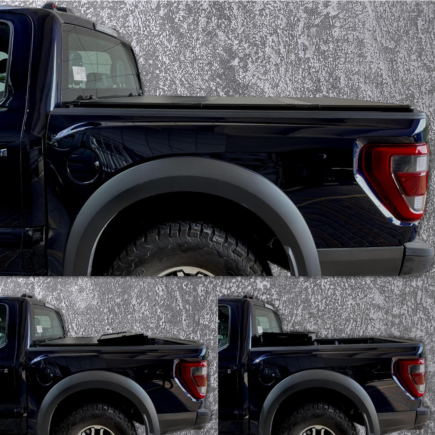 Cubierta rígida de tres pliegues para caja de camioneta de 5.0 pies para Nissan Frontier 2005-2025  Cubierta Tonneau Suzuki Equator 2009-2012