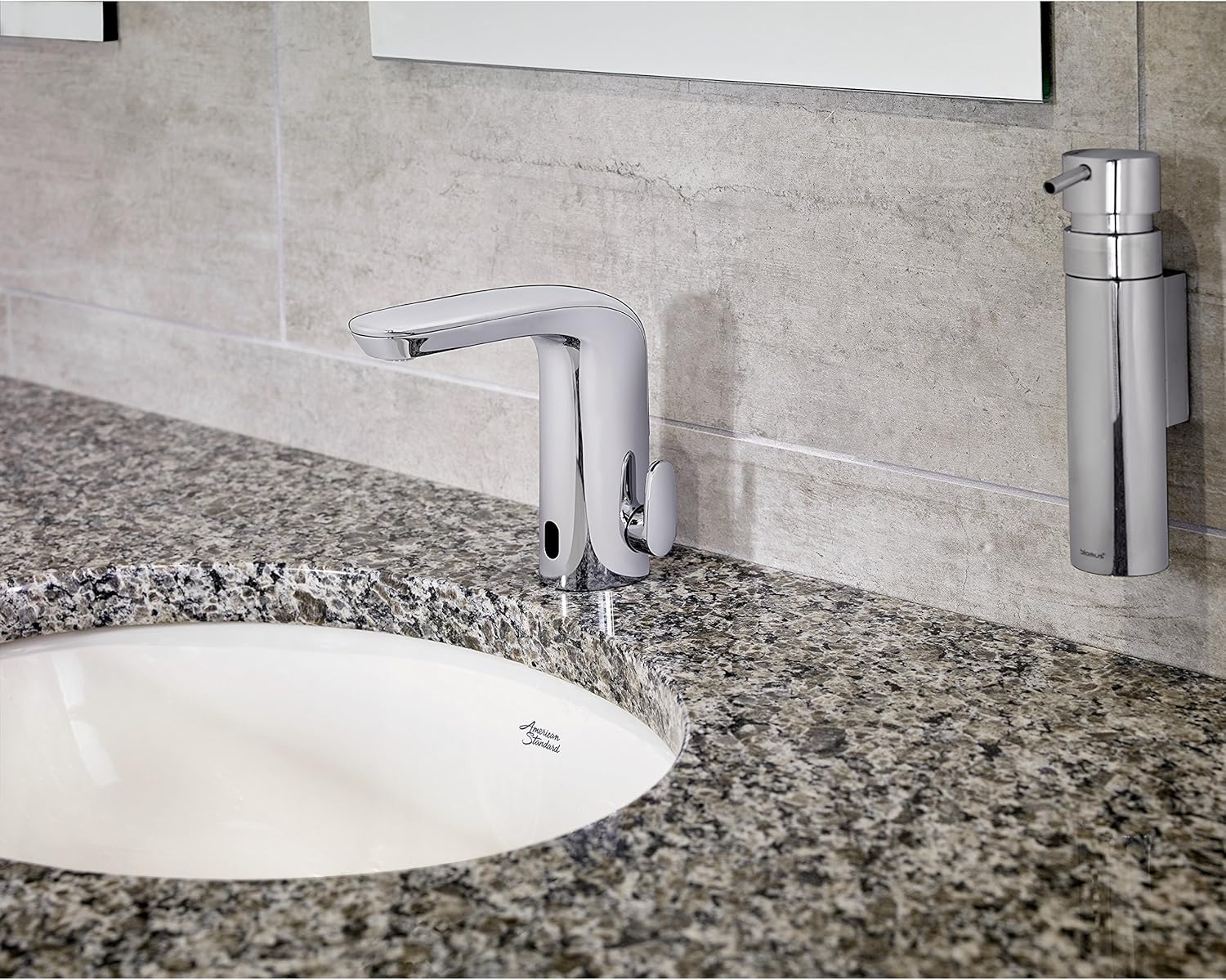 American Standard 7755215.002 NextGen Selectronic Grifo integrado con mezcla sobre la cubierta, 1.5 gpm, cromo pulido