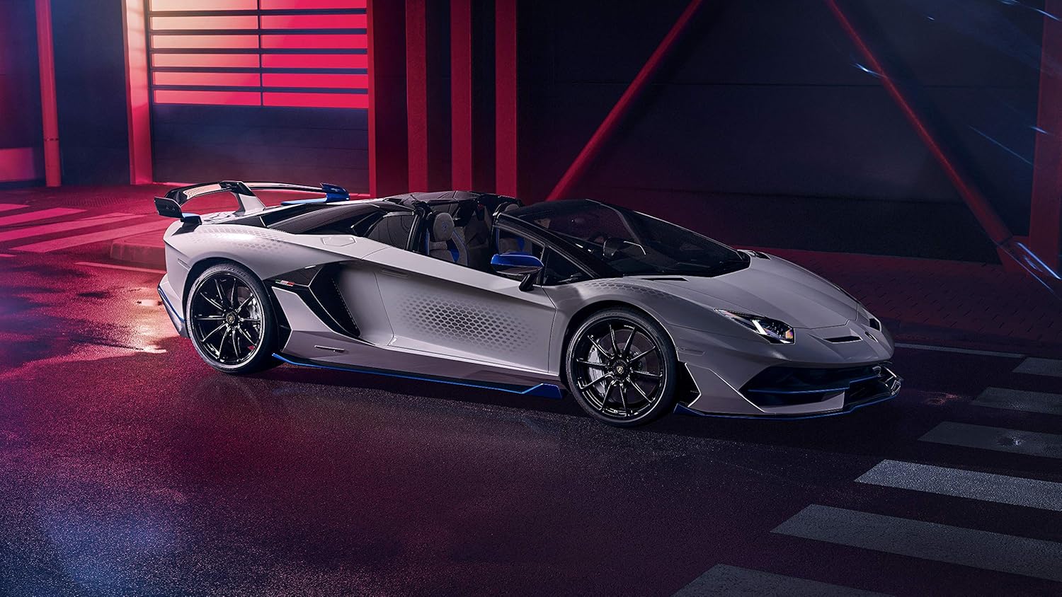 Iconic Arts Póster laminado 42×24 Lamborghini Aventador svj xago Roadster 2020 4k 5k 2 hd