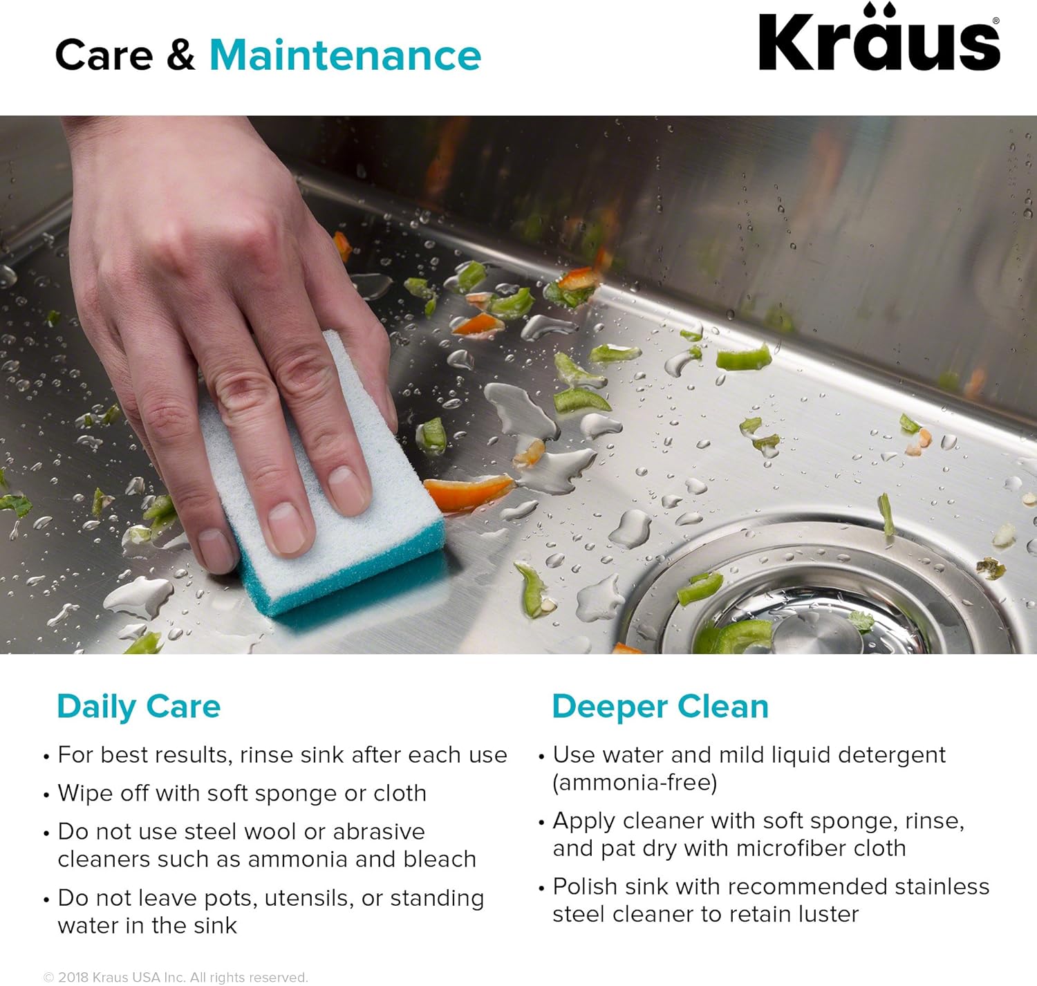 Kraus Standard PRO KHU102-33 – Fregadero de cocina acero inoxidable de 33in y 16g, con doble pila de distribución 50 y 50 para montar bajo encimera