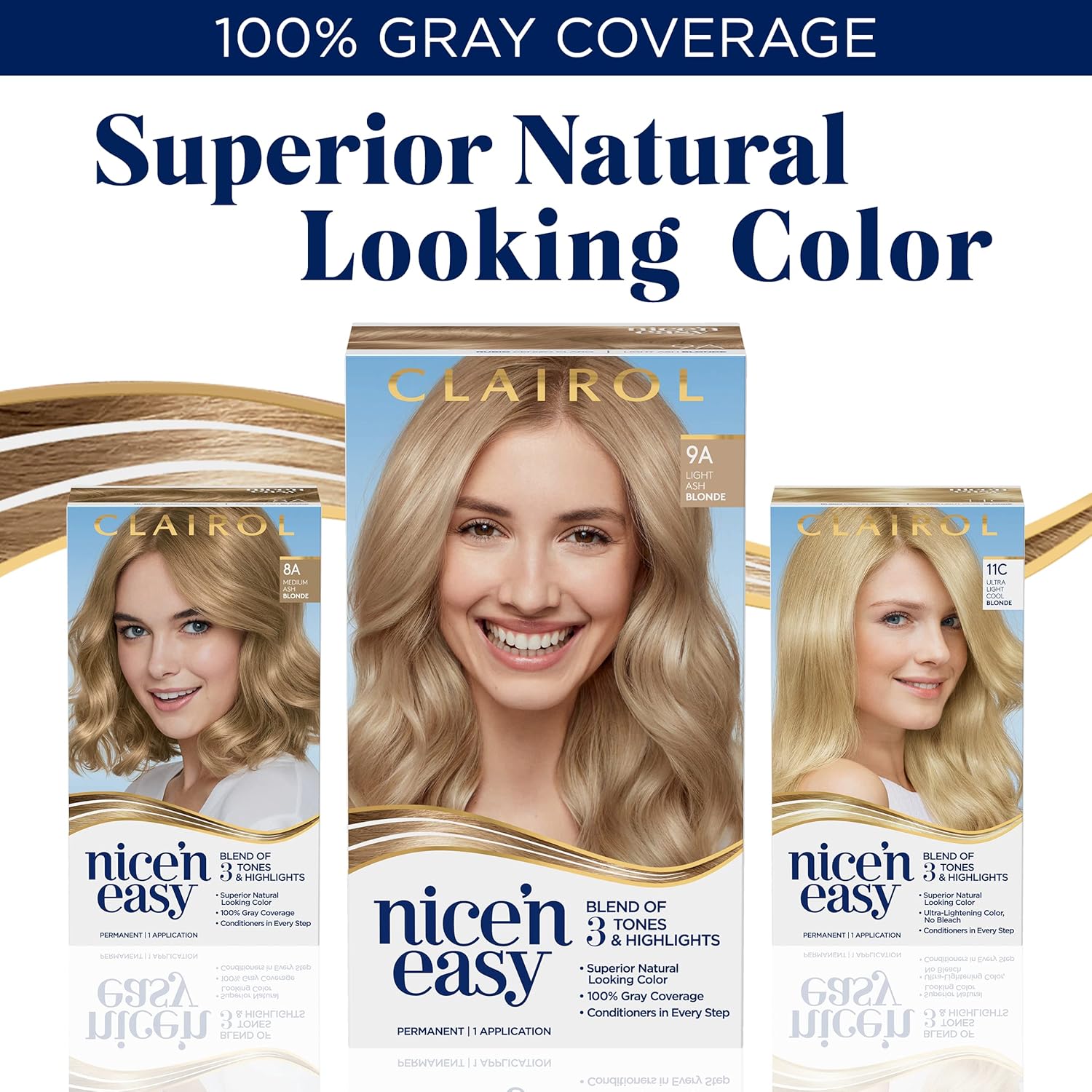 Clairol Nice’n Easy – Tinte permanente para el cabello, color rubio claro 9.5, paquete de 1 unidad