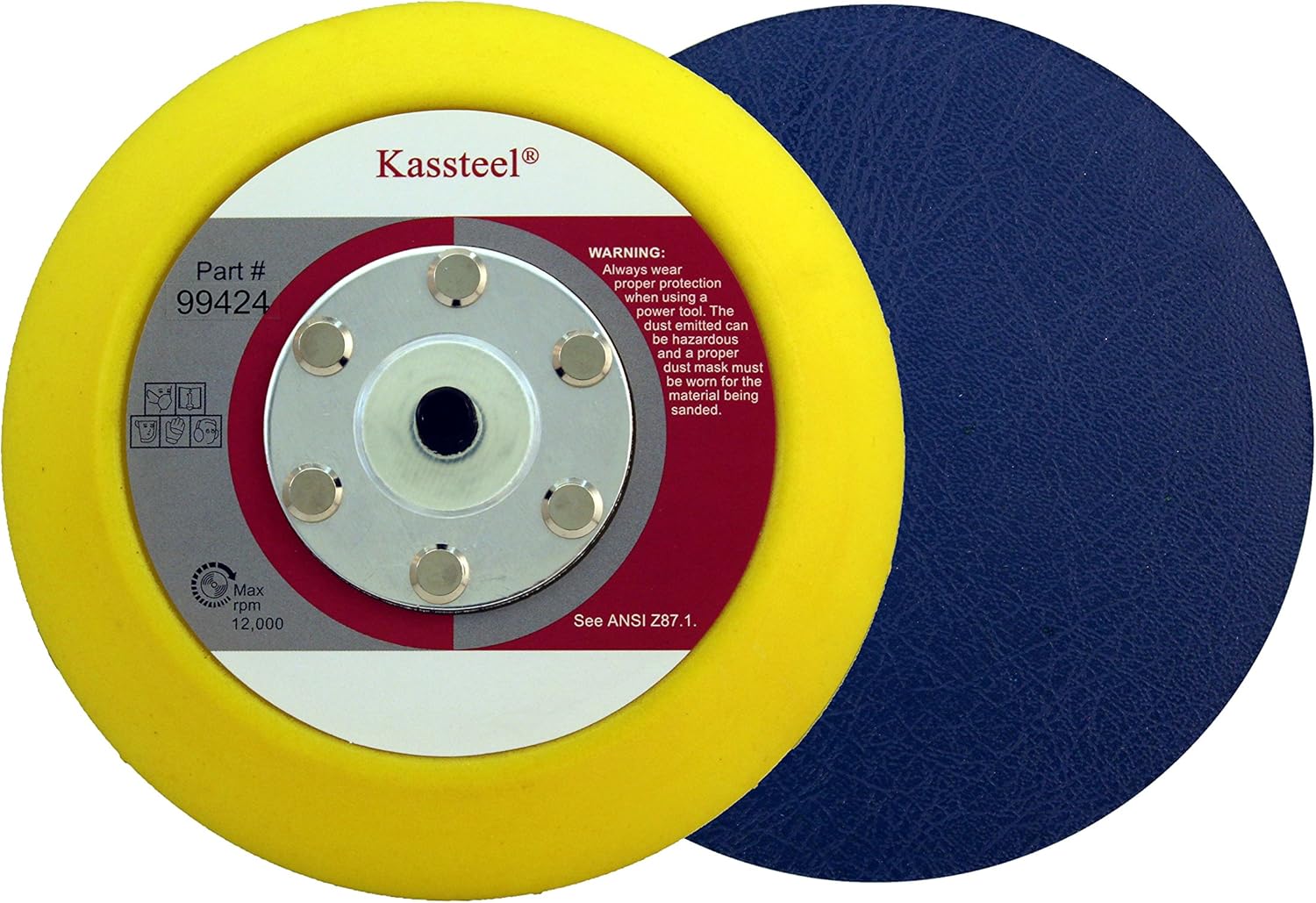 99424 Almohadilla de respaldo PSA de 5 “para lijadora Makita 0.630 in gruesa suave para rosca métrica de piedra M8x1.25 1 almohadilla