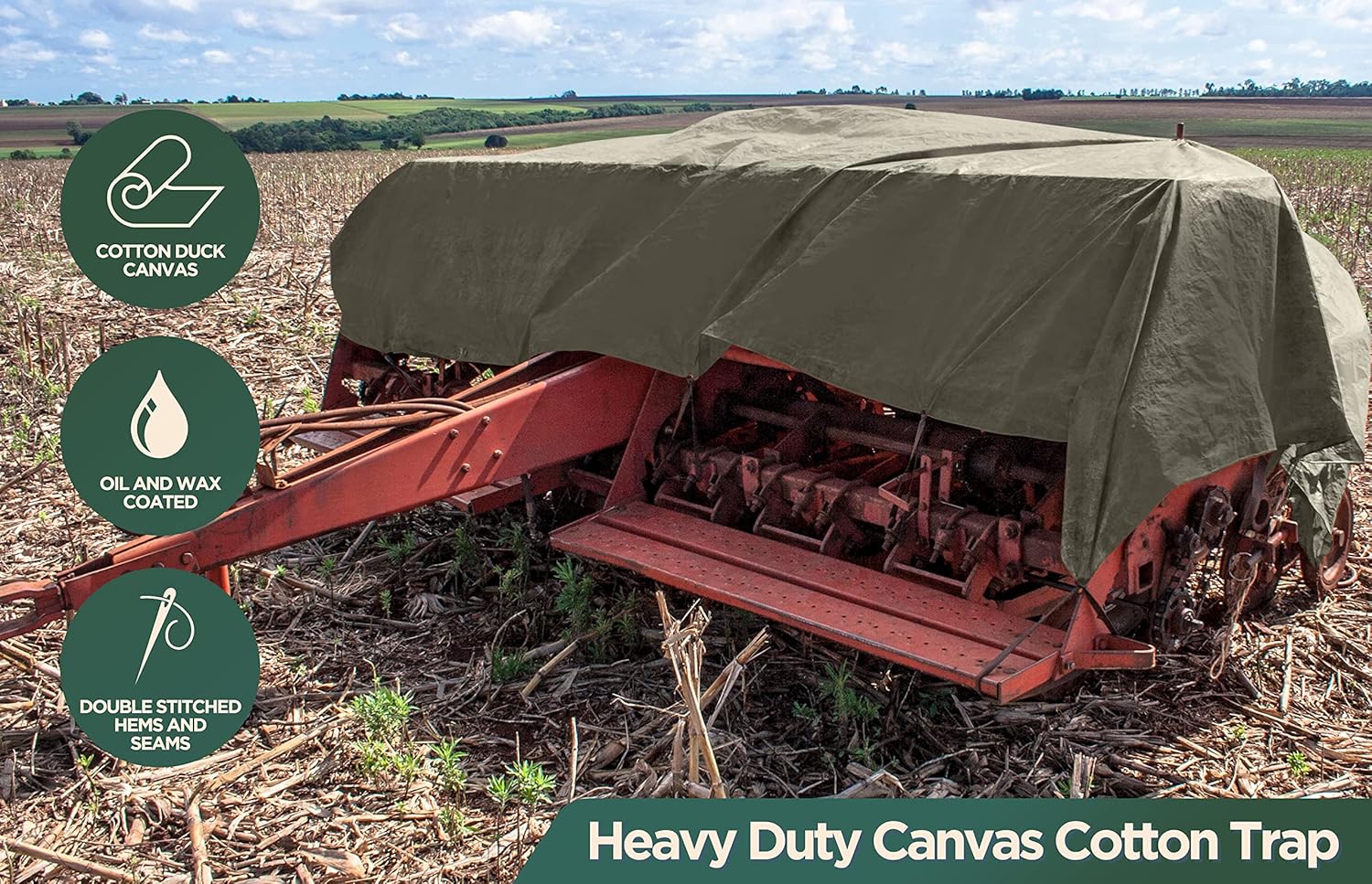 CCS CHICAGO CANVAS & SUPPLY – Lona impermeable resistente, extraduradera, para varios usos, funda de lona de campamento con ojales inoxidables para
