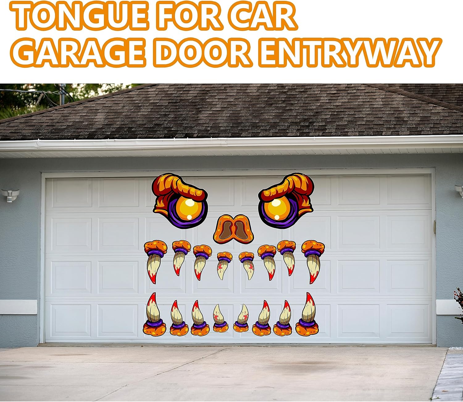 Kit de decoración de Halloween para maletero o golosinas, monstruo de Halloween para automóvil, SUV, puerta de garaje, entrada, arco, decoración de