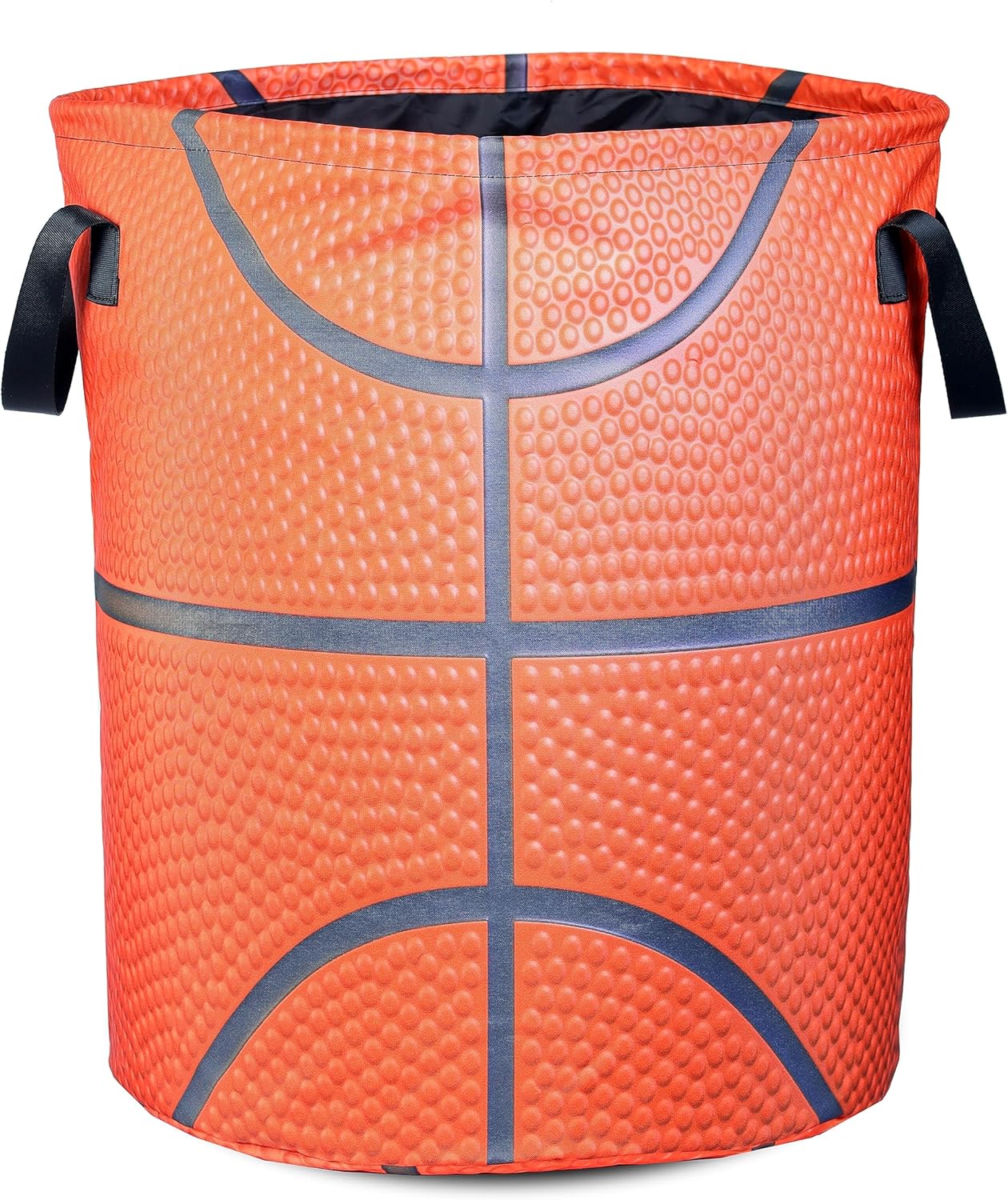 Cesta de lavandería con textura de baloncesto, plegable, impermeable, de tela Oxford, divertida, cesta de lavandería, cubo de almacenamiento de