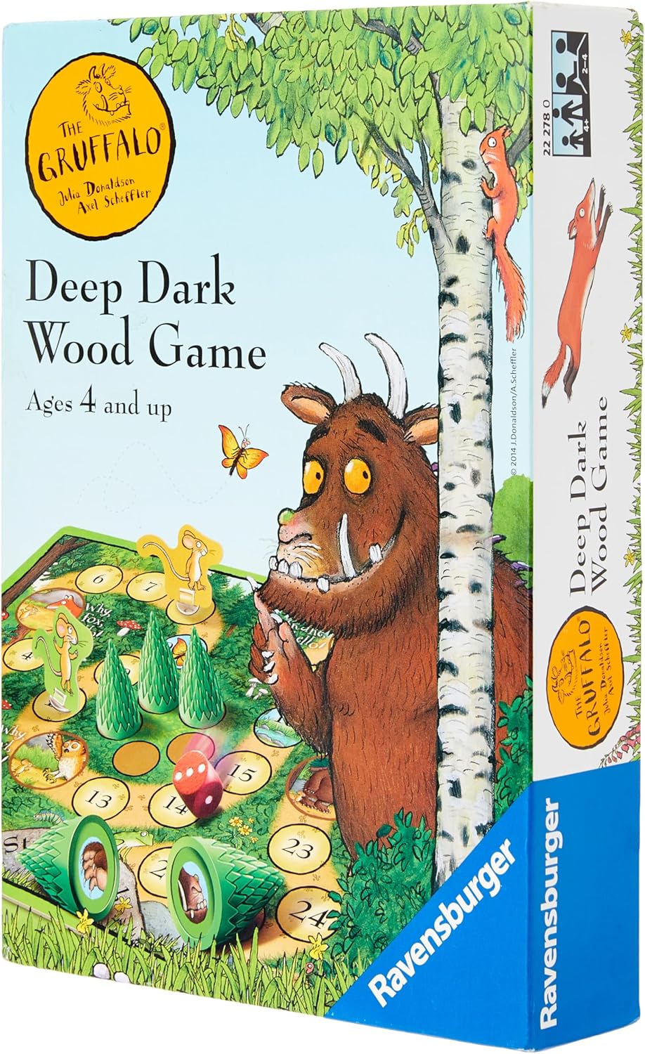 Ravensburger The Gruffalo – Juego de mesa de madera oscura profunda para niños de 3 años en adelante, juguete Gruffalo