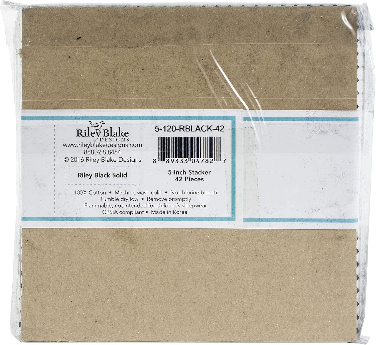 RILEY BLAKE DESIGNS Paquete apilador de 5″ Confeti, negro