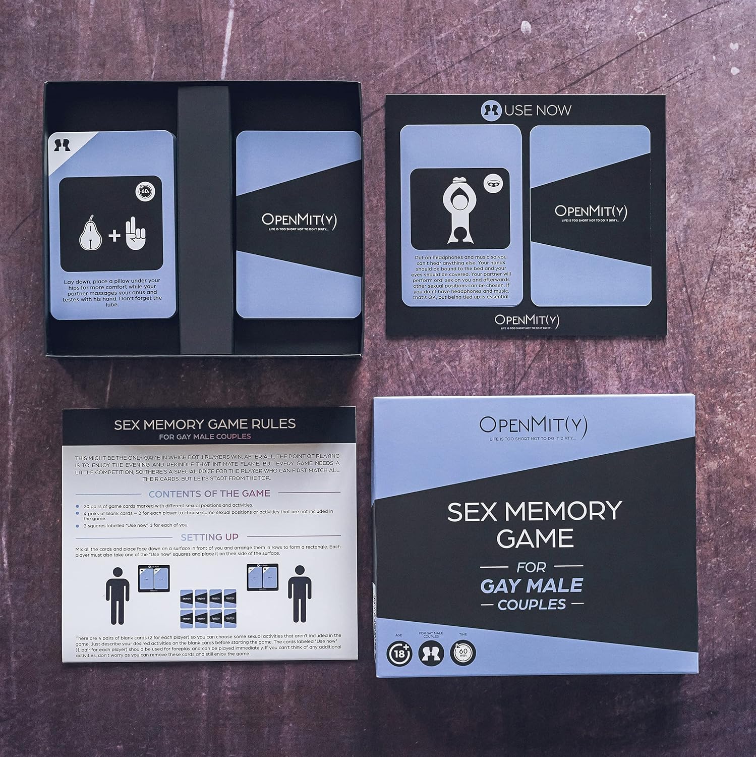 OpenMity Juego gay para parejas masculinas – Cosas románticas gay – Regalos únicos para él y para su pareja gay y regalos para hombres gay