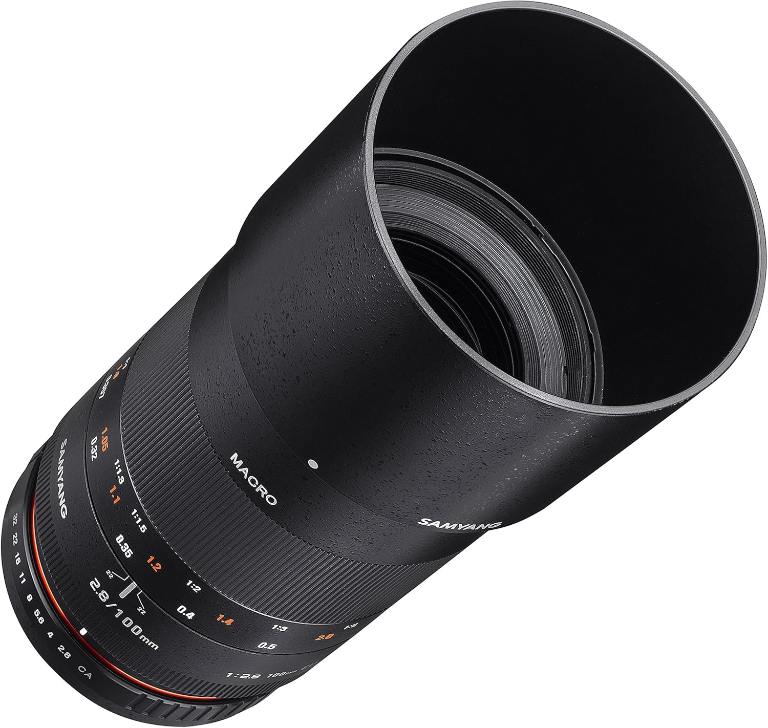 Samyang Lente macro de teleobjetivo de marco completo F2.8 ED UMC de 3.937 in con chip AE incorporado para cámaras SLR digitales Nikon