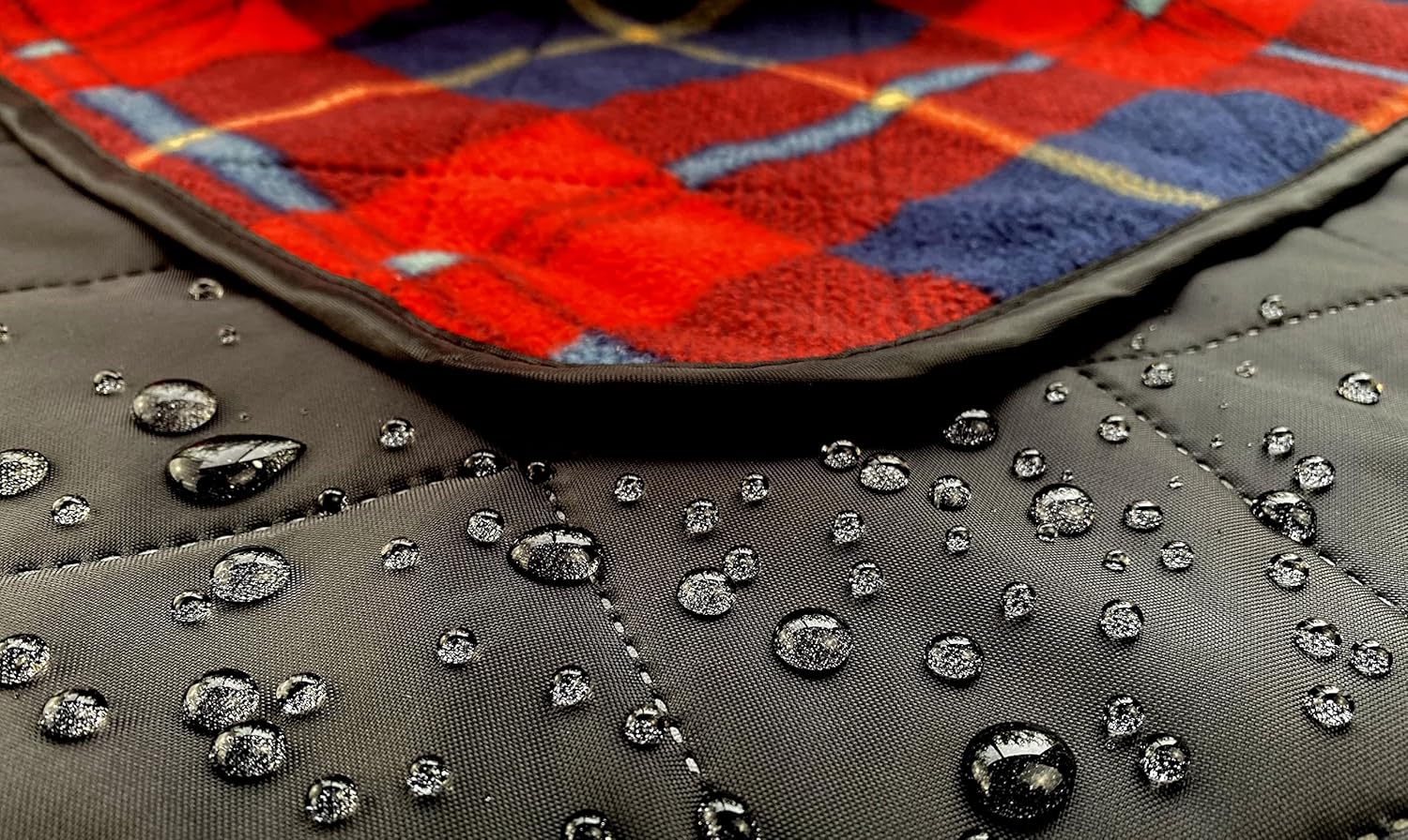 DOWN UNDER OUTDOORS – Manta acolchonada de forro polar extragrueso, impermeable y resistente al viento, para estadios, campamentos, pícnic,