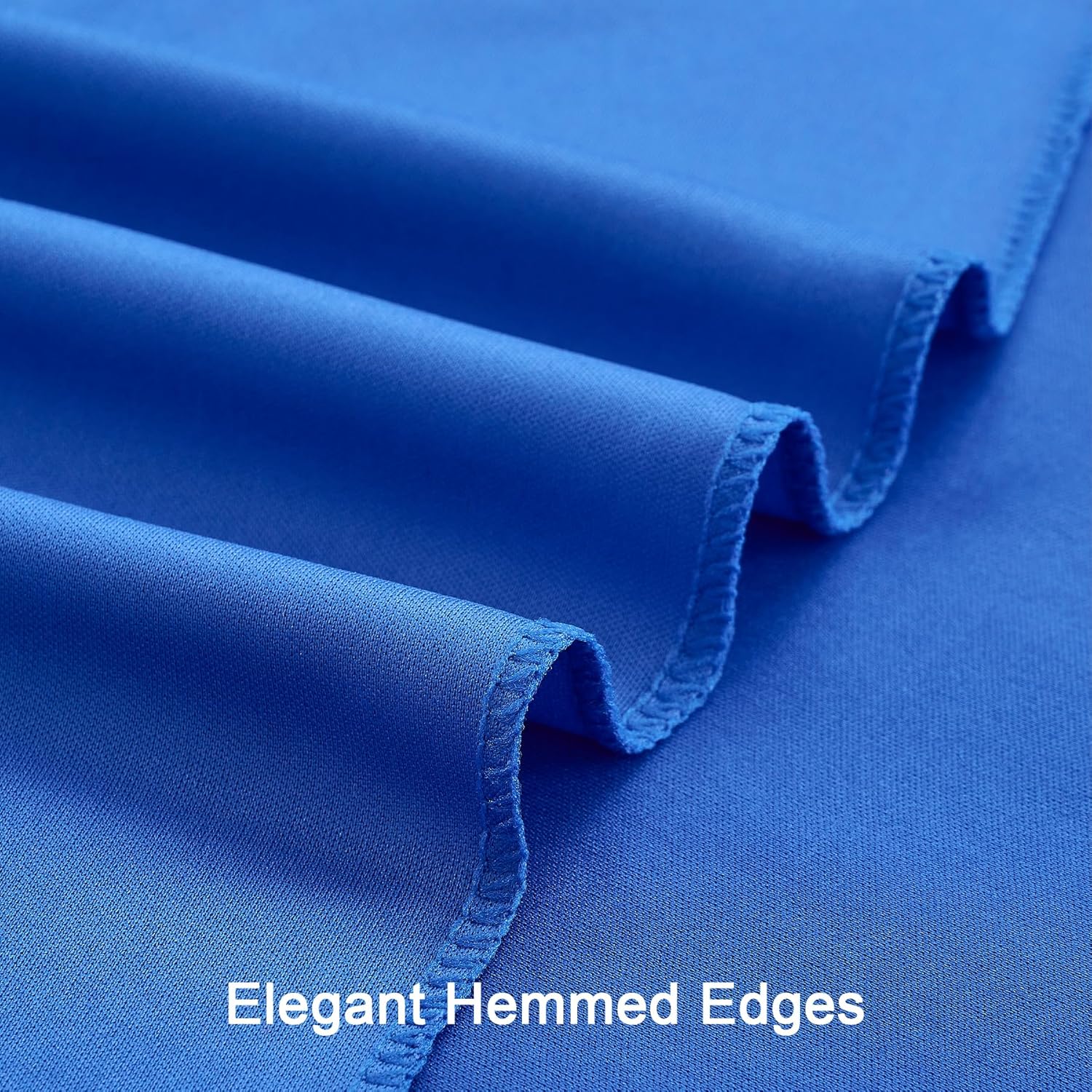 Mantel de elastano de 6 pies para mesas plegables estándar, paquete de 3 manteles de color azul rey para fiestas, bodas, cócteles, banquetes,