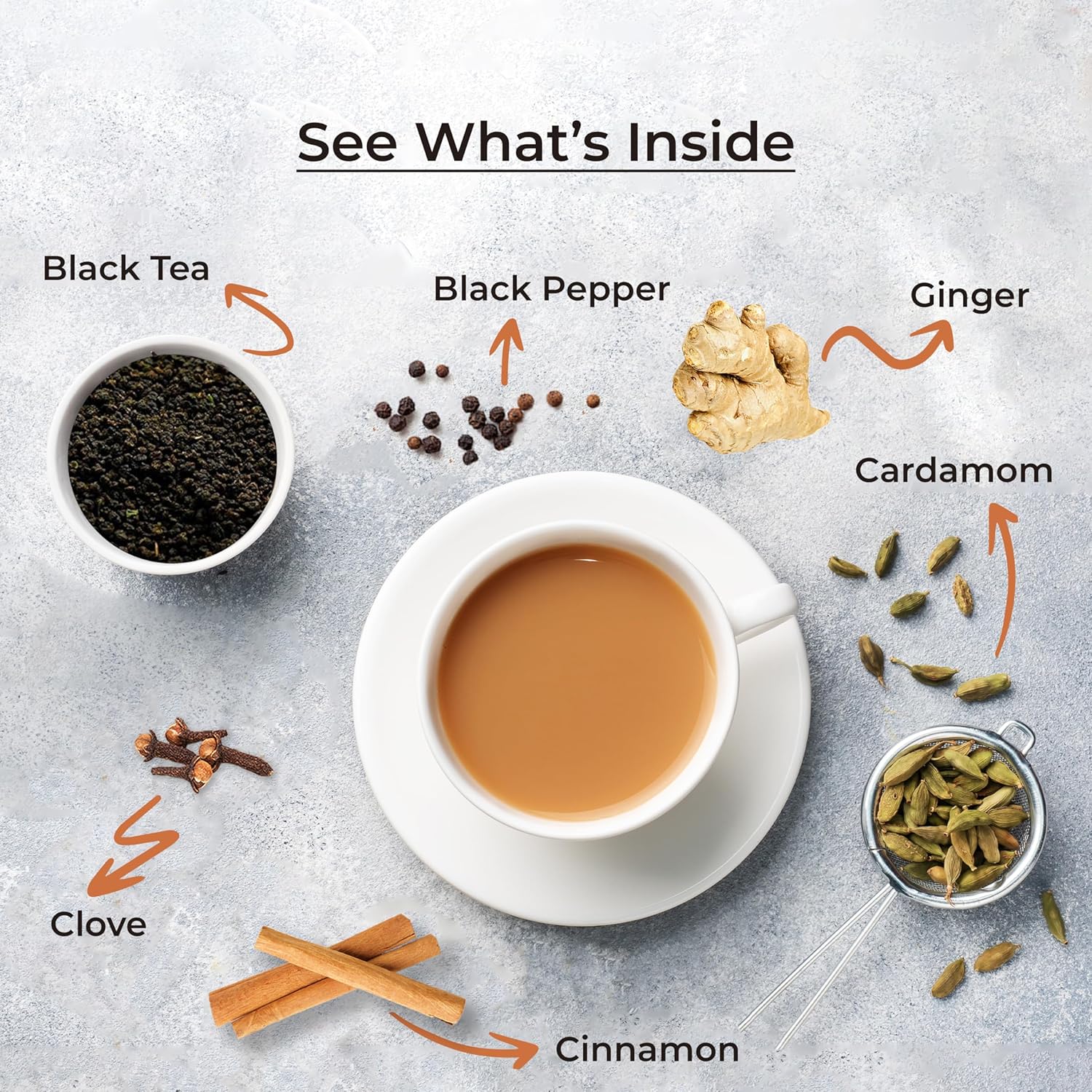 BREWIX, Masala Chai Tea Té CTC de hojas sueltas (más de 50 tazas, 3.53 onzas3.53 oz) fuerte, robusto y aromático, totalmente natural  Mezclado con