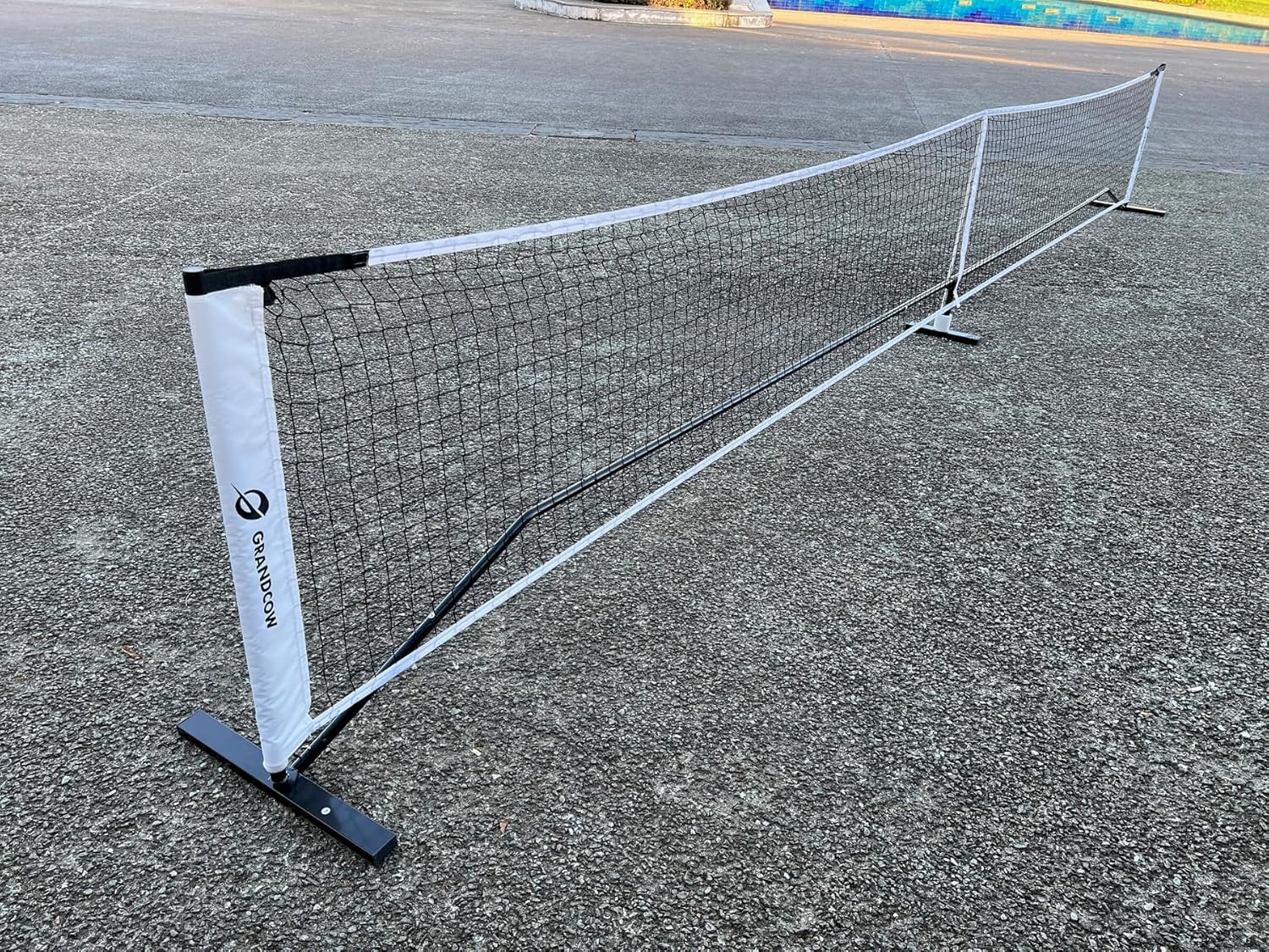 Redes de pickleball, 22 pies de tamaño reglamentario portátil al aire libre Picklenet red de tenis con bolsa de transporte para patios traseros de