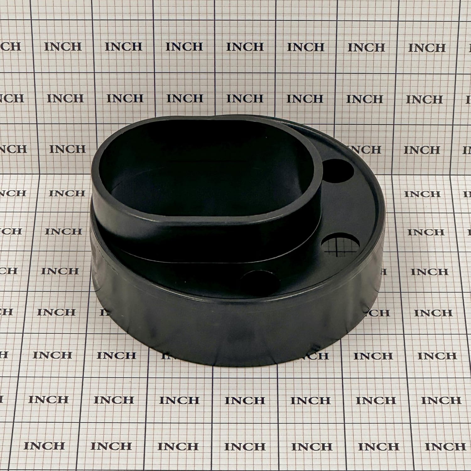 Ozark Fence & Supply – Donut de poste de valla de vinilo ultraduradero – Adaptador de poste de acero de 2-38 pulgadas a poste de vinilo de 5