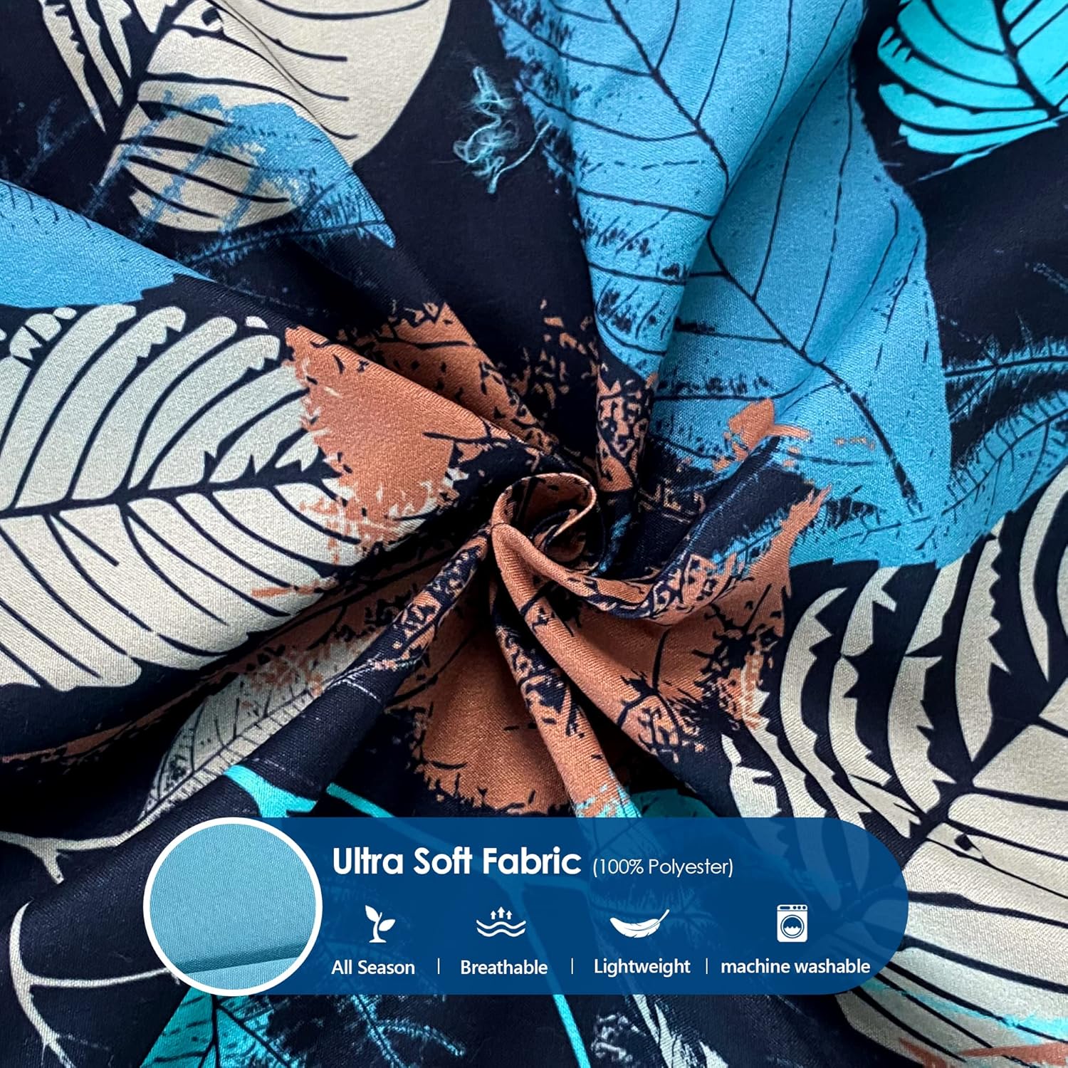 Style Quarters – Juego de edredón tamaño King, juego de ropa de cama floral suave y cómodo de 4 piezas para todas las estaciones, cama en una bolsa
