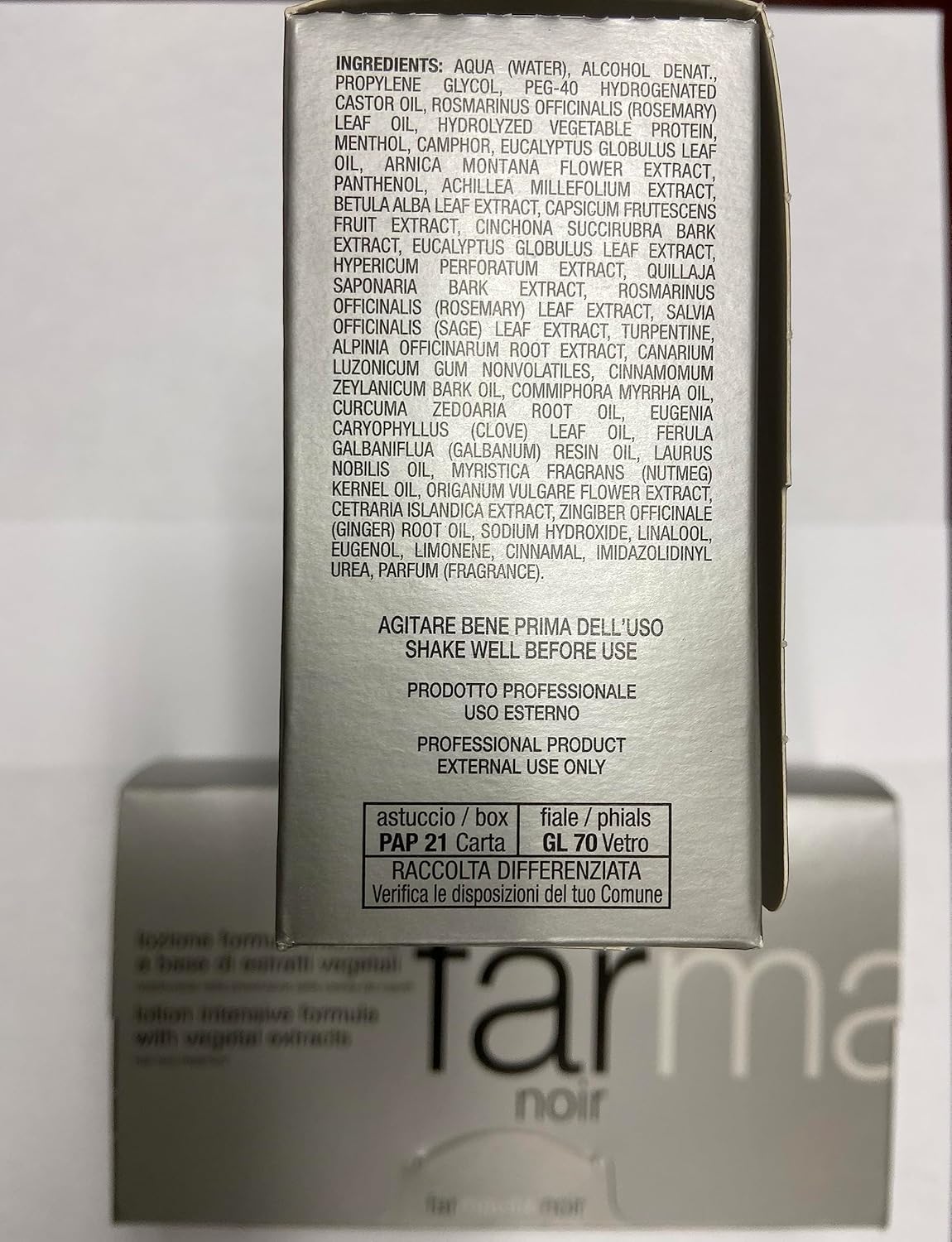 farmavita tratamiento de pérdida de cabello negro 12X8ml por FarmaVita
