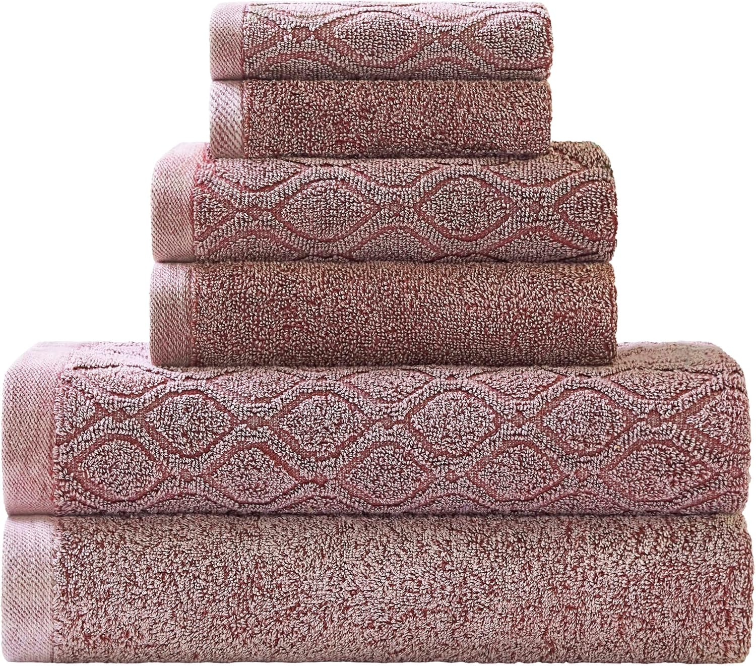 Superior Denim Wash – Juego de 6 toallas de baño de 100 % algodón de 550 GSM, 2 caras, 2 manos, 2 toallas de baño, ideal para baño, cocina o playa,