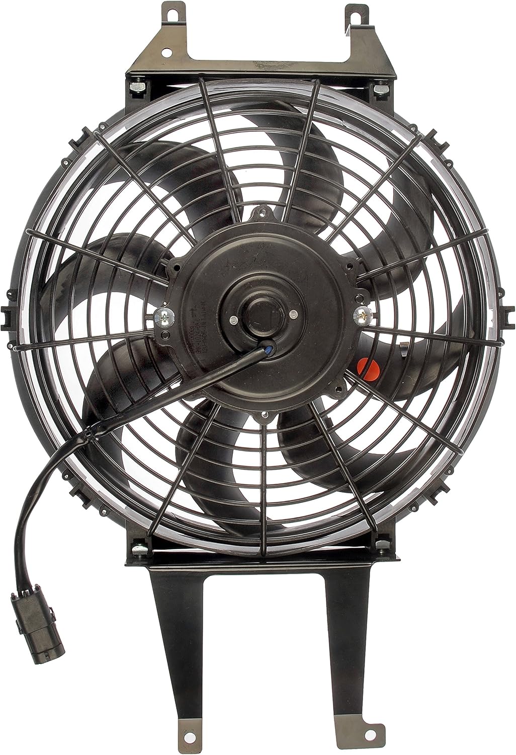 Dorman Conjunto de ventilador de condensador 621-300 AC compatible con modelos seleccionados Cadillac, Chevrolet y GMC, color negro