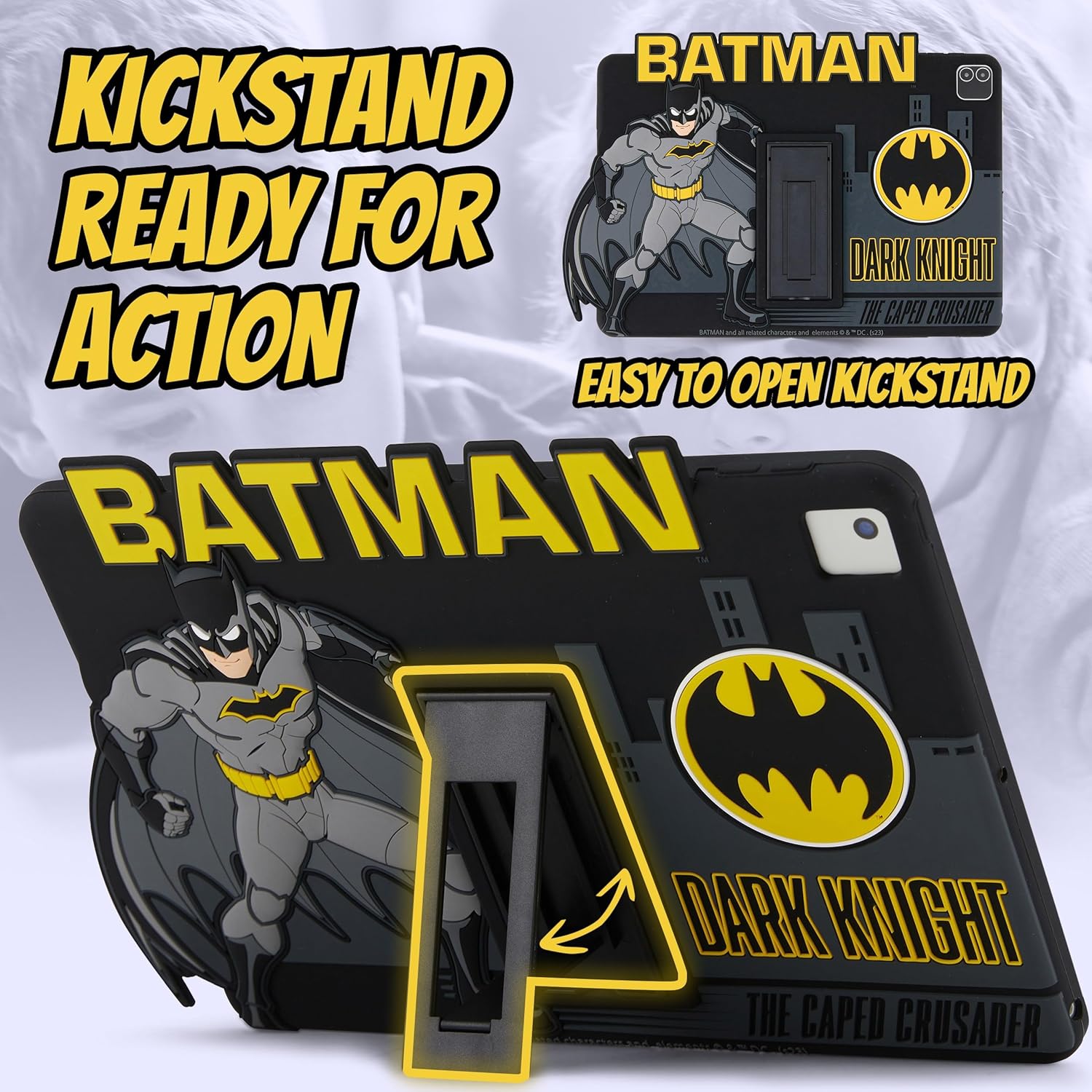 Batman – Funda para iPad de 9 generación, funda para iPad de 8 generación, funda para iPad de 7 generación para niños, funda para iPad 10.2