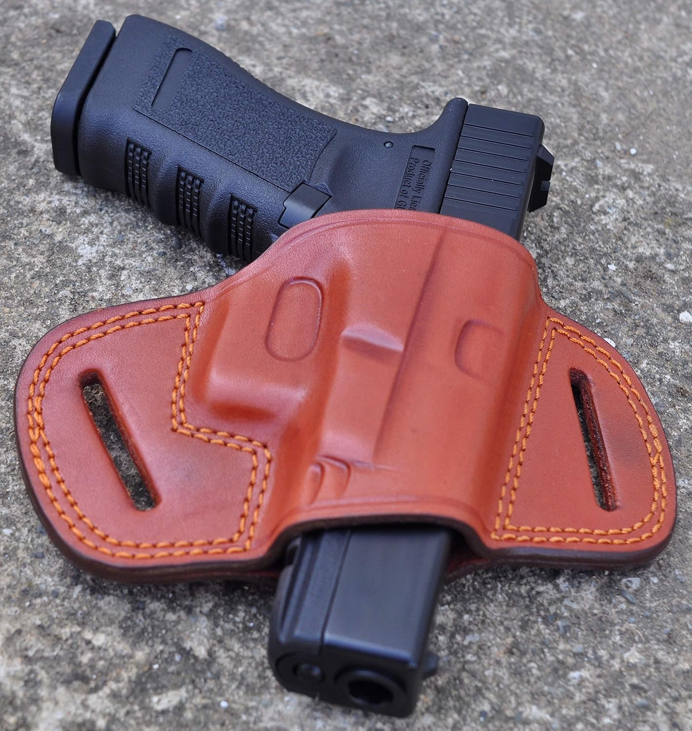 Ottoza Funda de cuero compatible con pistola Glock (171919X23) para diestros Glock 19 Holster Owb – Glock 19X Holster Owb – Glock 17 Holster Owb –