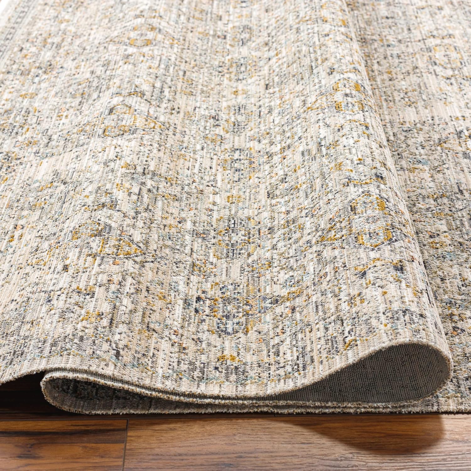 Becki Owens x Surya Margaret Alfombra de área, 5 pies 3 pulgadas x 7 pies 10 pulgadas, gris