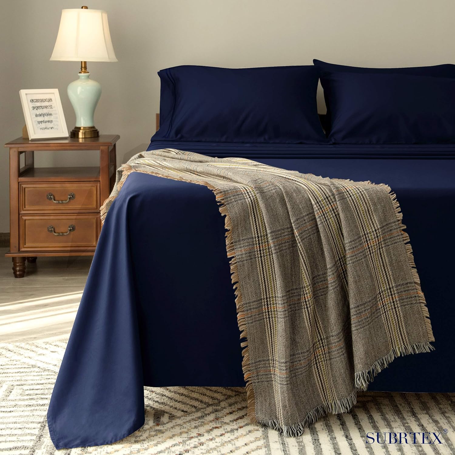 Juego de sábanas de 3 piezas para cama individual, sábanas y fundas de almohada de algodón Tencel, con bolsillos profundos, suave, resistente a la