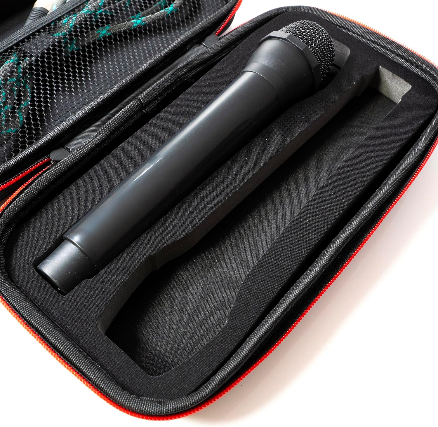 Fabricko – Funda de viaje para micrófono inalámbrico dual, funda rígida de EVA, protectora, a prueba de golpes, impermeable para exteriores