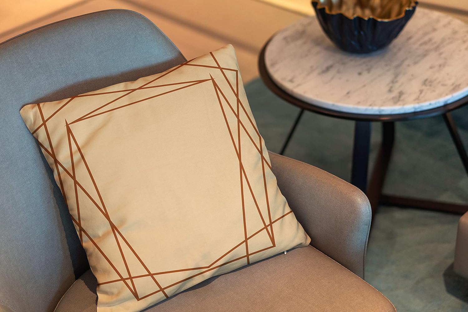 Ysahome Funda de almohada con estampado digital de hojas tropicales, funda de cojín con patrones geométricos, funda de almohada exótica de hoja de