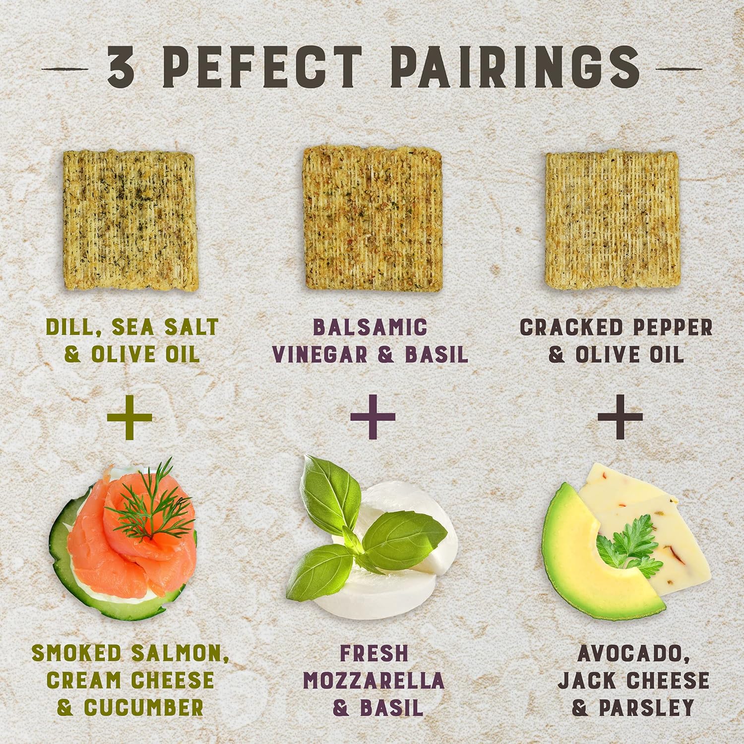 TRISCUIT Galletas, vinagre balsámico y sabor a albahaca, 1 caja (8.5 oz)