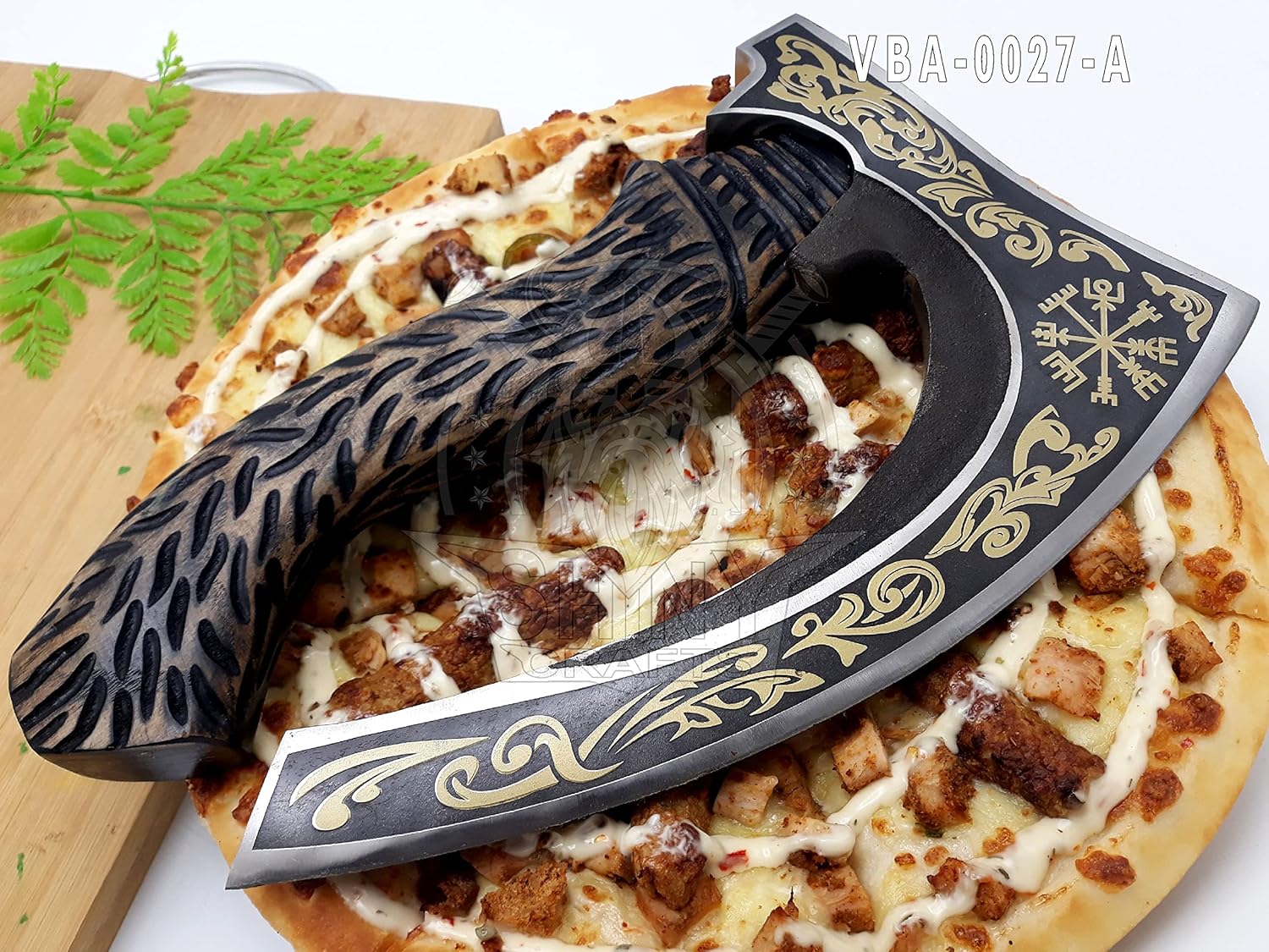 SHINY CRAFTS -Hacha vikinga nórdica, regalos de boda, hacha de campamento, hacha berserker hacha de pizza vikinga hecha a mano, auténtica hacha