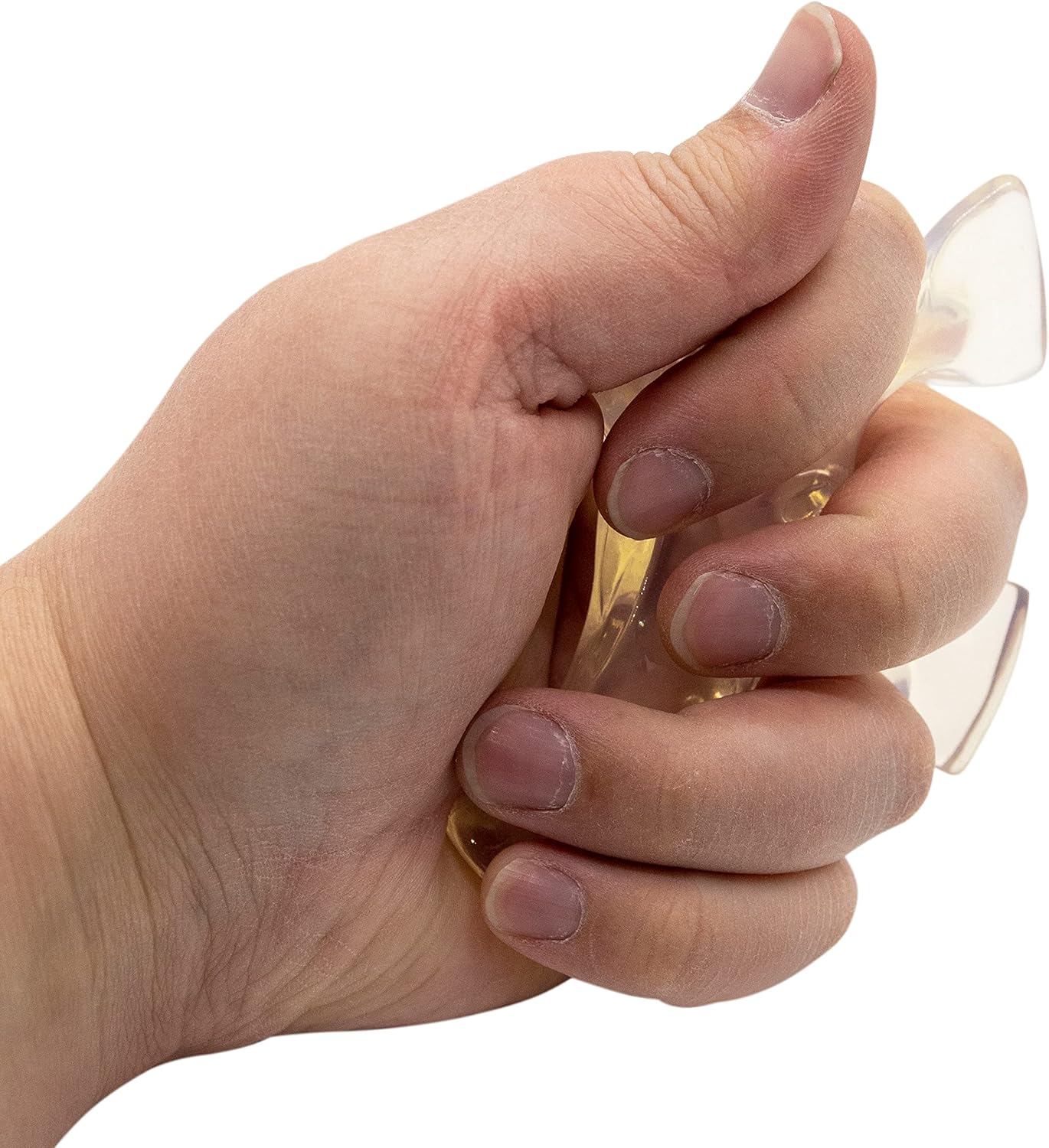 Cruz transparente de agua viva  La cruz original aferrada   Contornos a la mano humana  Ayuda de oración reconfortante  Accesorio cristiano único