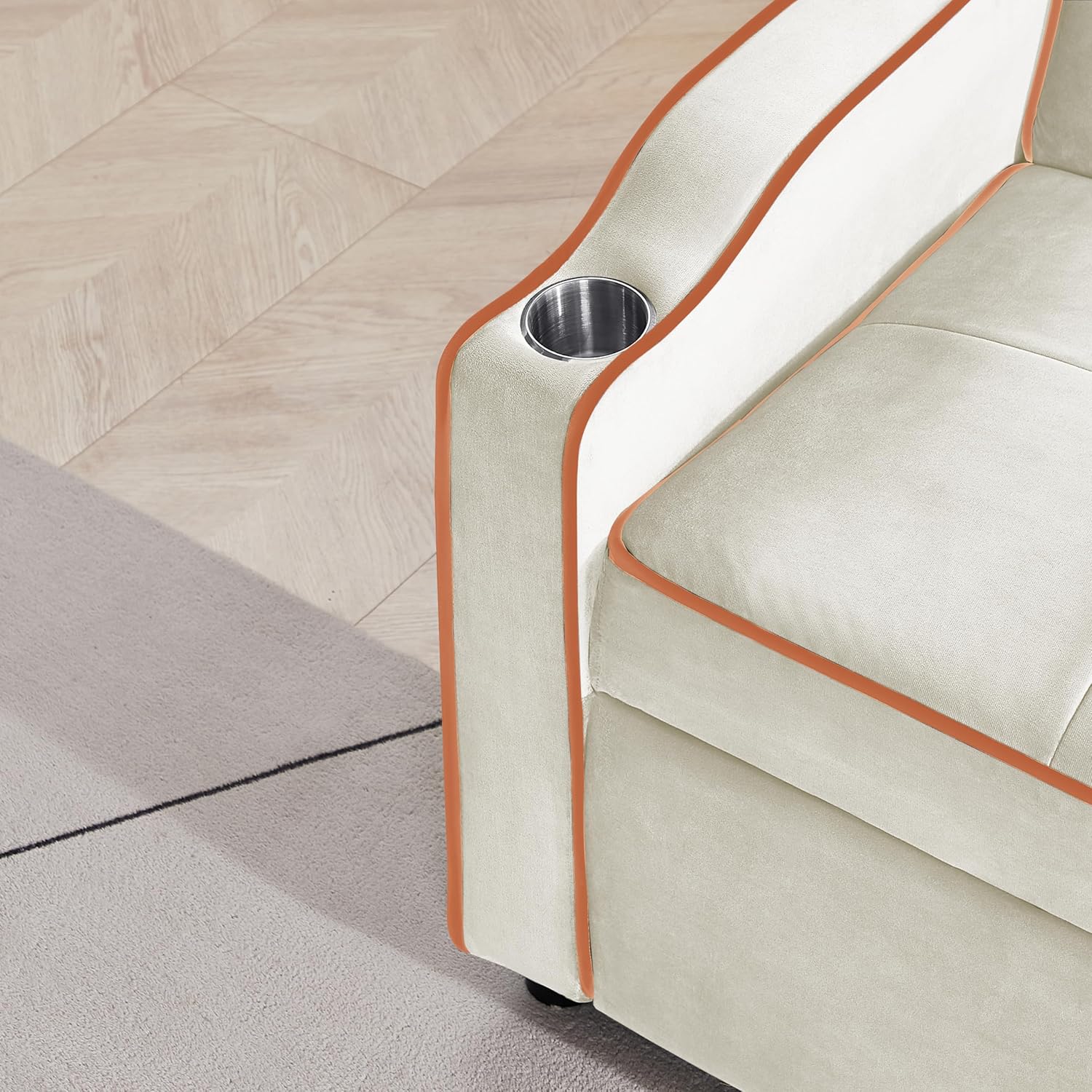 Futón 3 en 1 con sofá cama extraíble, sofá biplaza con respaldo reclinable, sofá convertible para dormir para el hogar, casa rodante, apartamento,