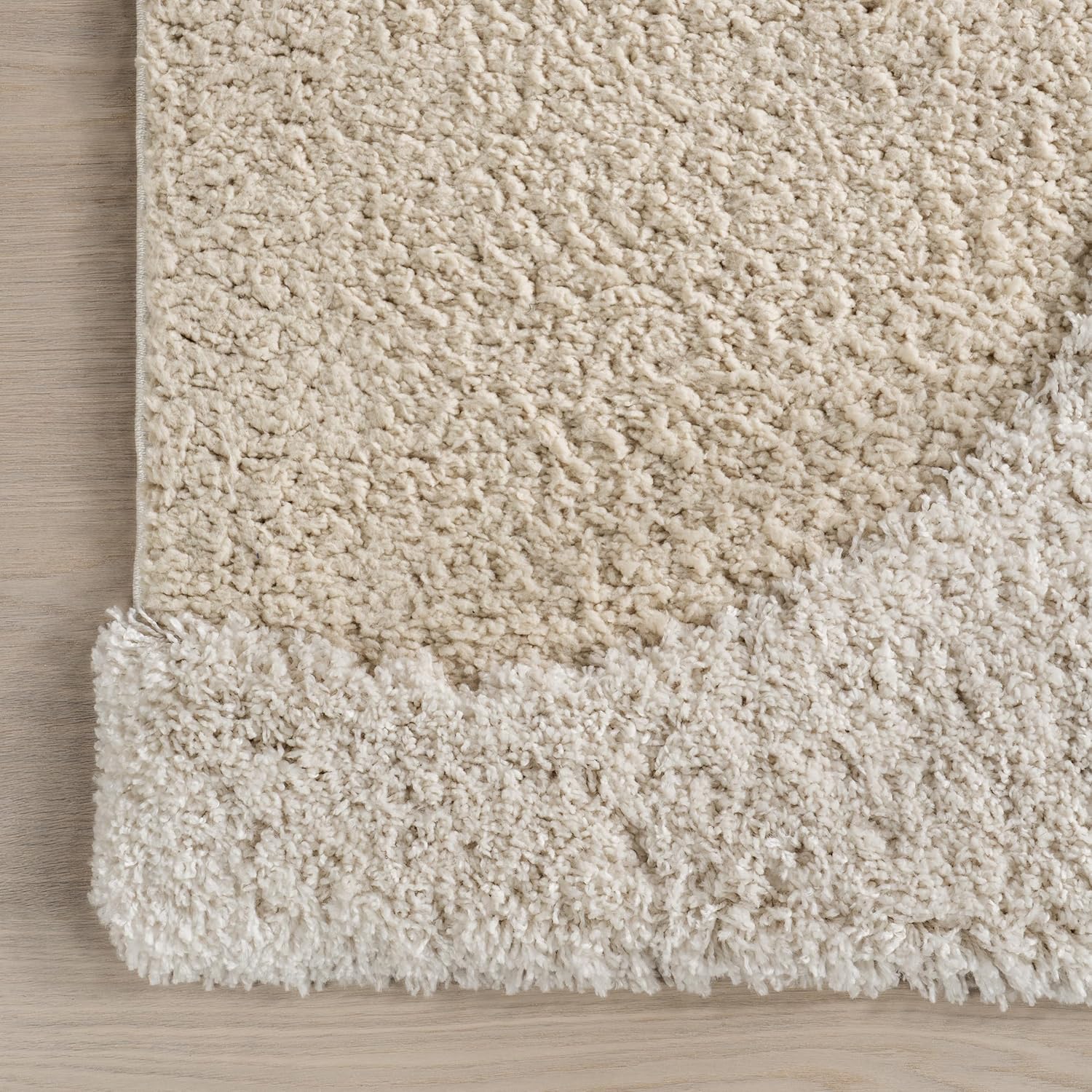 nuLOOM Gloria – Alfombra abstracta de pelo, 3 x 5, beige
