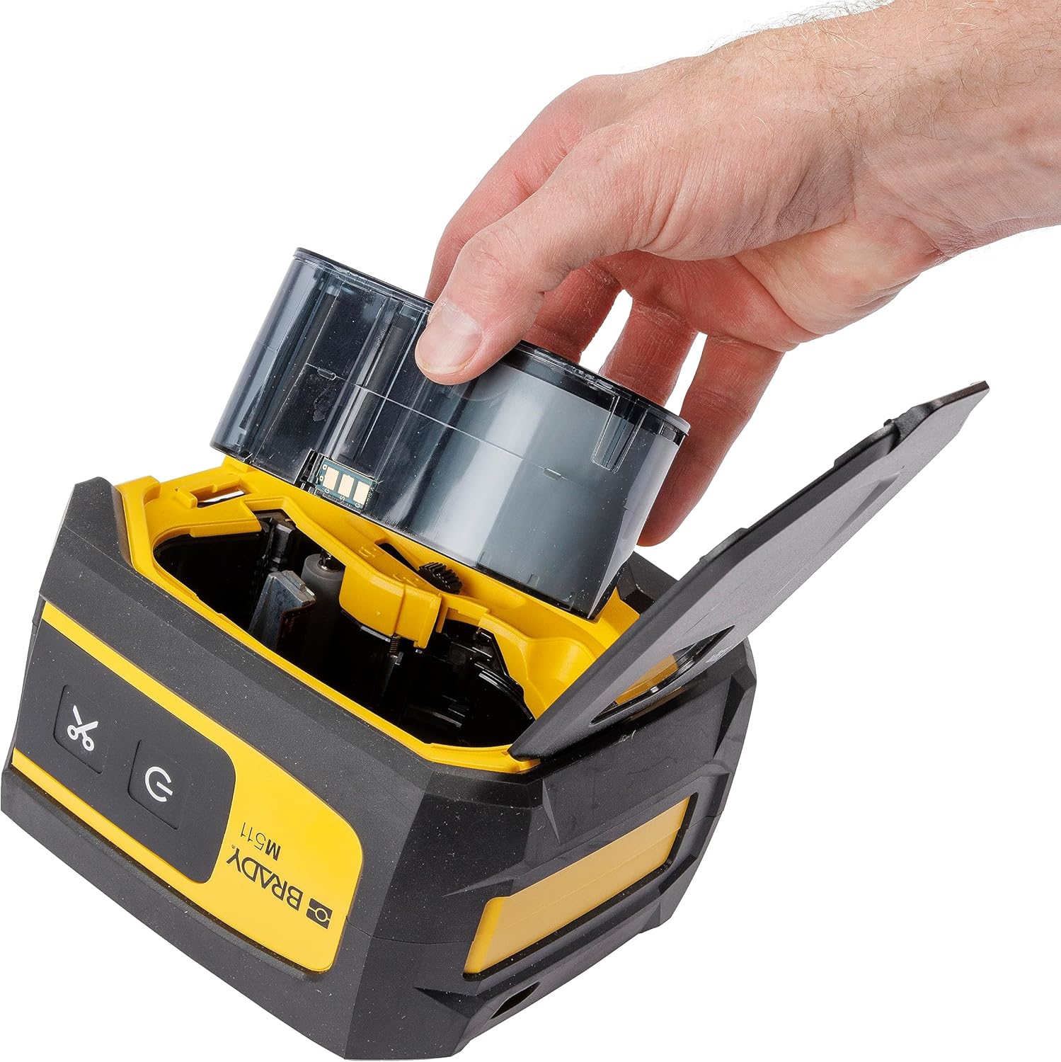 Brady Impresora de etiquetas industrial inalámbrica portátil M511, compatible con Bluetooth, viene con un estuche rígido, ladrillo eléctrico, 3