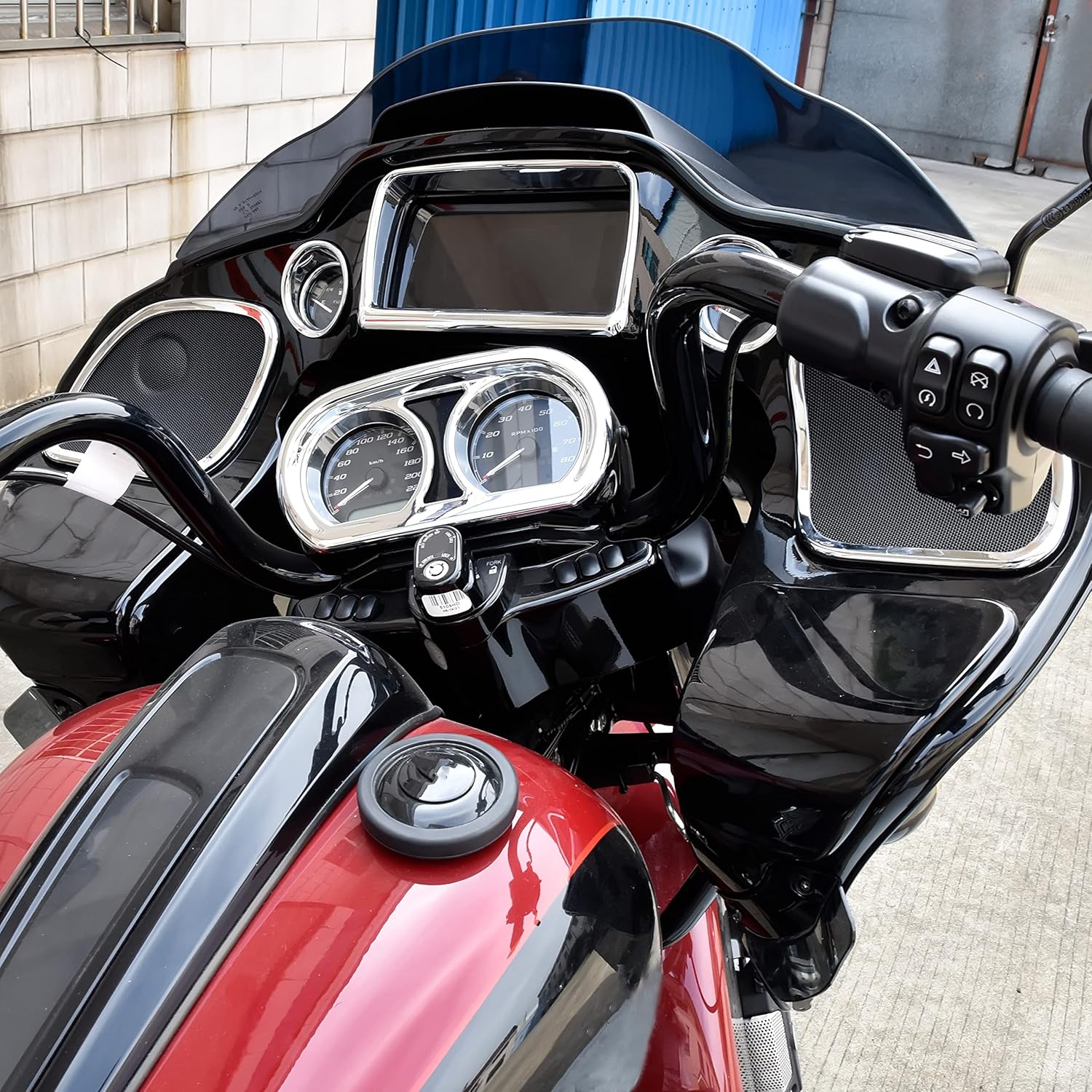 Kit de embellecedores de carenado interior para Road Glide 2015-2022, cubiertas cromadas para Harley CVO Road Glide Limited Special Ultra 2015-2022