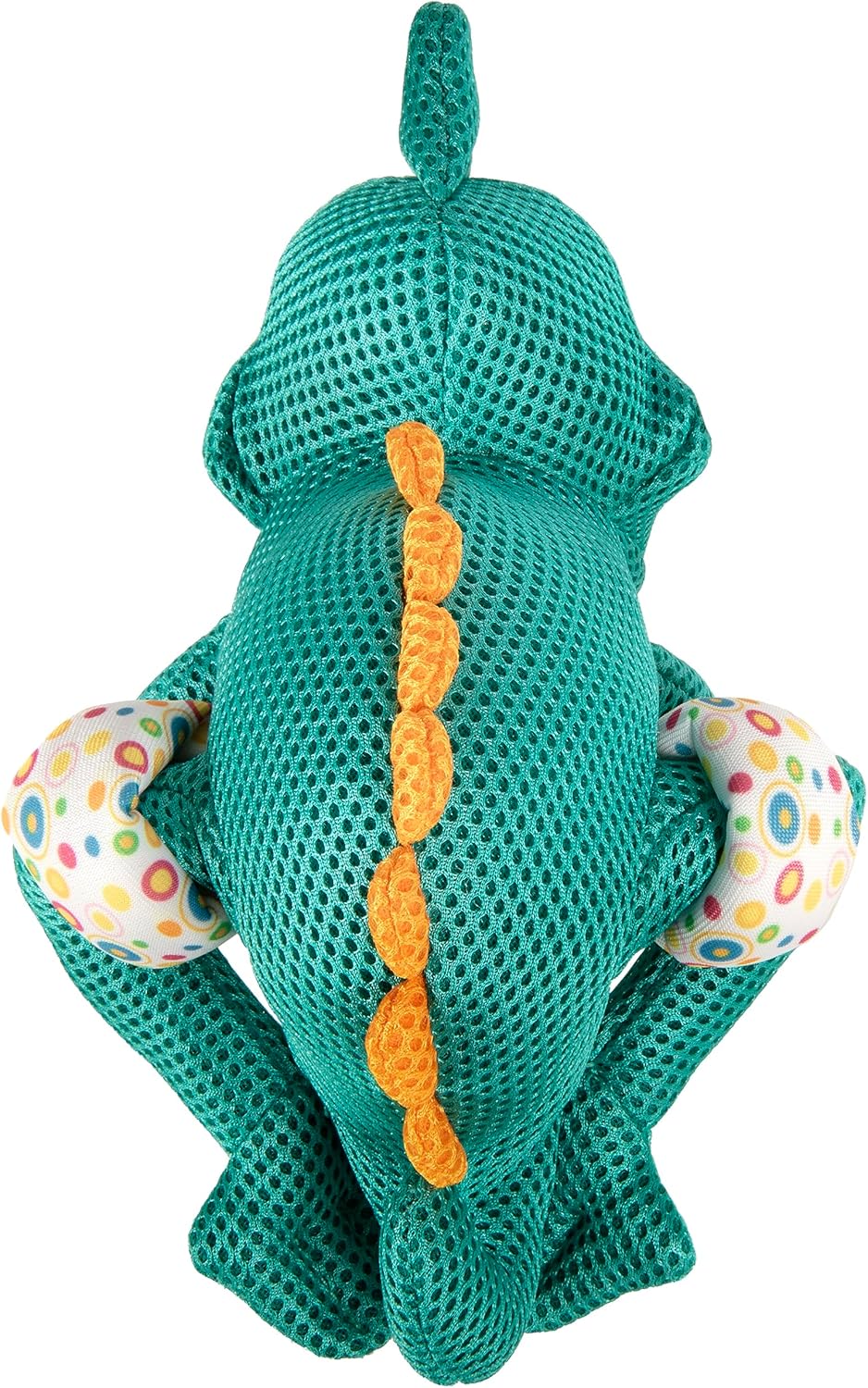 goDog Juguete chirriante de malla doble para perro Amphibianz Chameleon, color verde azulado, grande