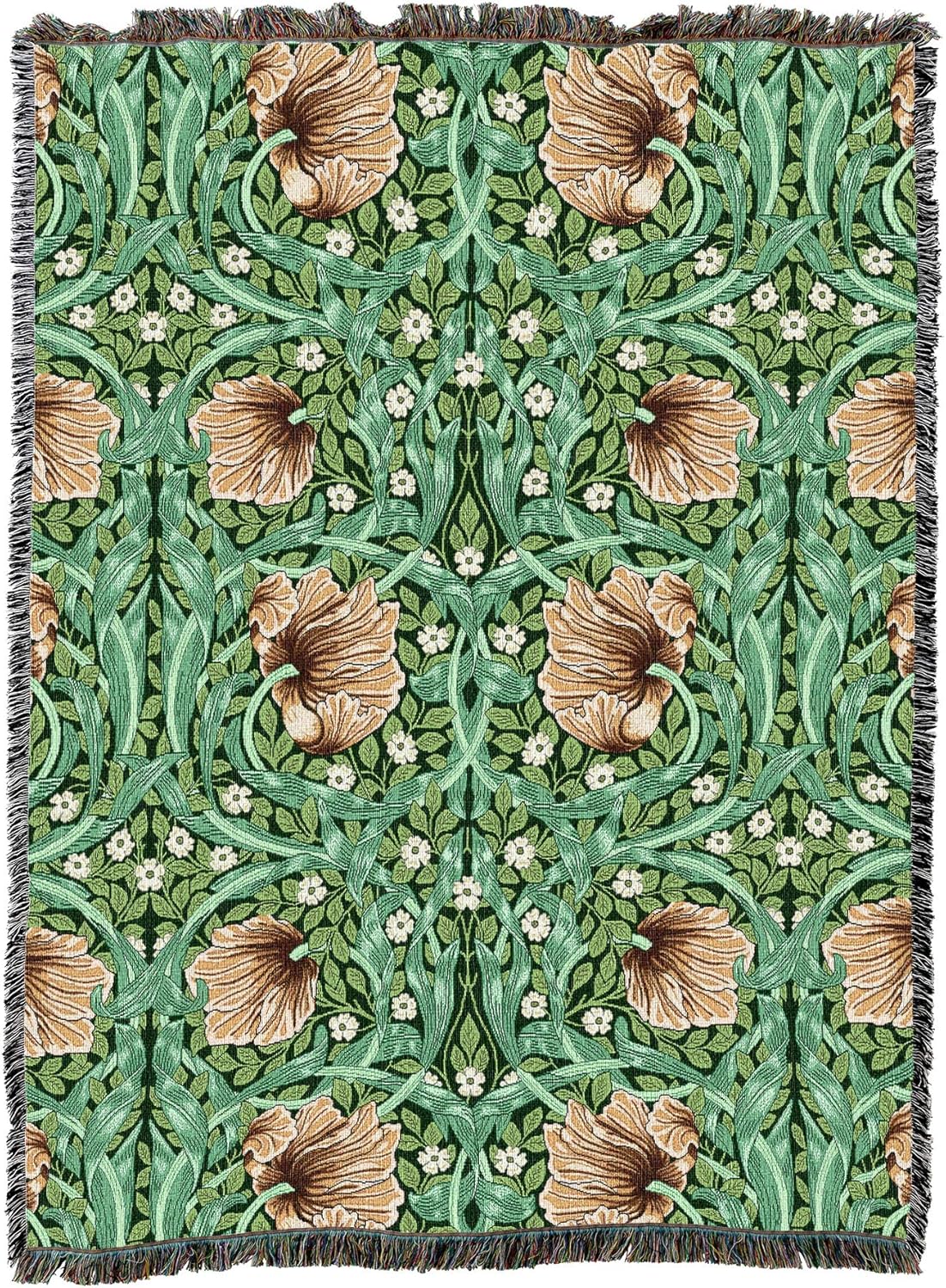 Pure Country Weavers William Morris – Manta de Pimpernel XL – Artes y manualidades – Tapiz de regalo tejido de algodón – Fabricado en los Estados