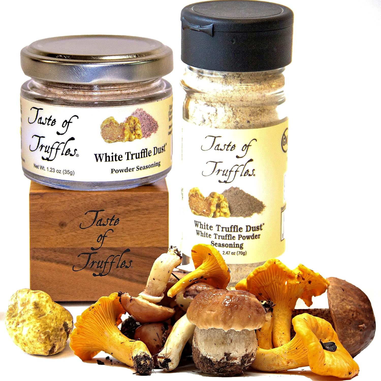 Truffle Dust Condimento en polvo de trufas y champiñones, condimentos gourmet de trufa, veganos y vegetarianos (trufa blanca, 1.23 oz (35 g))