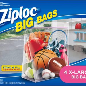 Bolsa grande de cierre doble Ziploc, 65644, Transparente, 1, 1 Bolsa grande de cierre doble Ziploc, 65644, Transparente, 1, 1