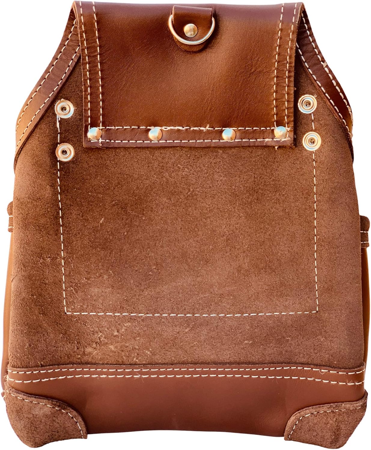 Western Heritage – Bolsa de herramientas de cuero de grano de vaca de alta calidad resistente  Grado profesional  Carpintero, construcción,