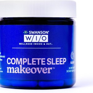 Swanson WIO Complete Sleep Makeover para un mejor sueño, relajación, relajación y apoyo del ciclo del sueño circadiano extra fuerte, melatonina 10 Swanson WIO Complete Sleep Makeover para un mejor sueño, relajación, relajación y apoyo del ciclo del sueño circadiano extra fuerte, melatonina 10