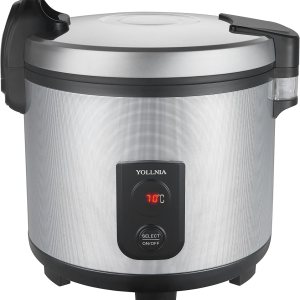 YOLLNIA Calentador de arroz comercial (no es una cocina) portátil de 18.1 cuartos de galón  100 tazas de alimentos y arroz  122  – 178  temperatura YOLLNIA Calentador de arroz comercial (no es una cocina) portátil de 18.1 cuartos de galón  100 tazas de alimentos y arroz  122  – 178  temperatura