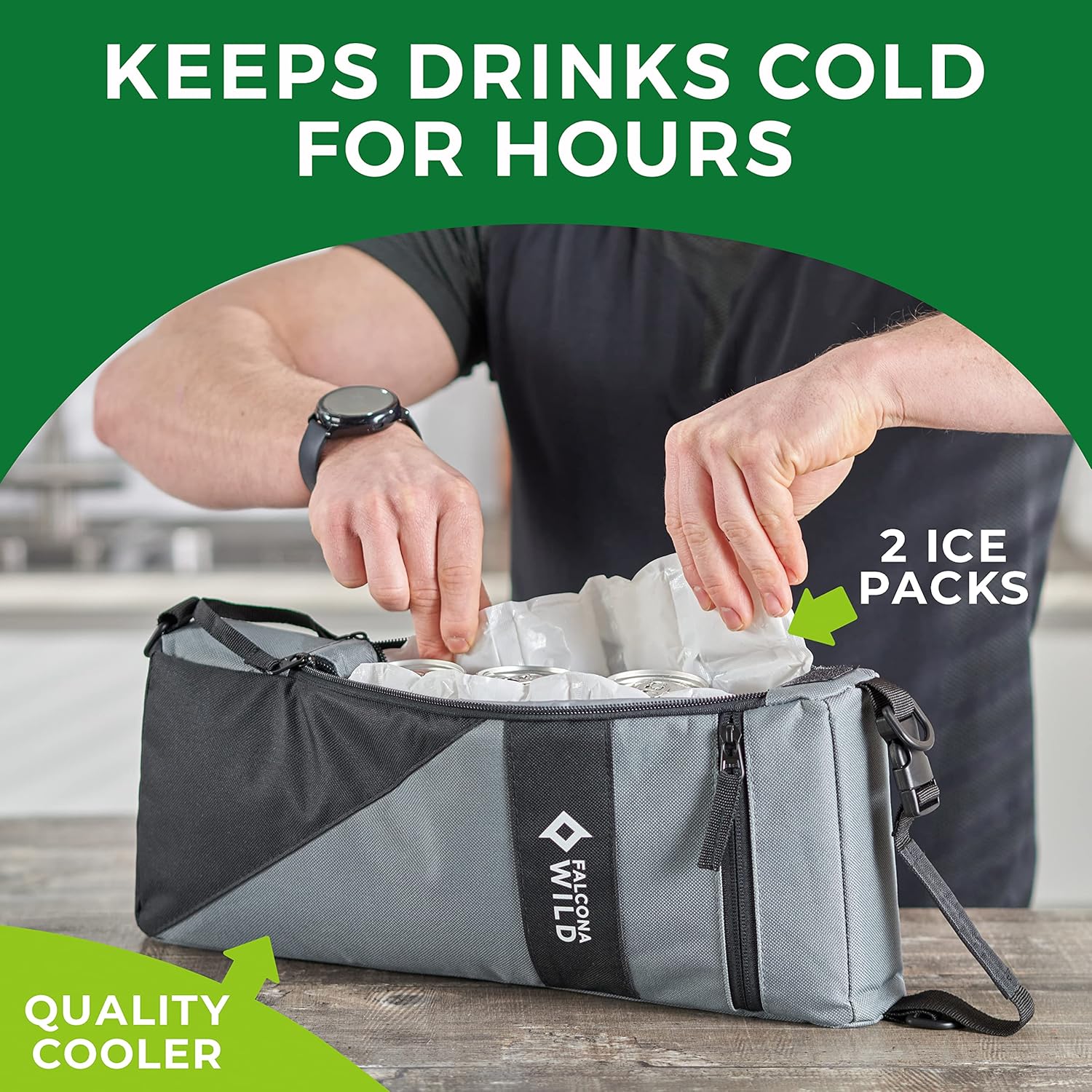 Bolsas de hielo para bolsas de golf  Mantiene las bebidas frías durante horas  Se adapta a la mayoría de enfriadores de bolsas de golf  Se puede