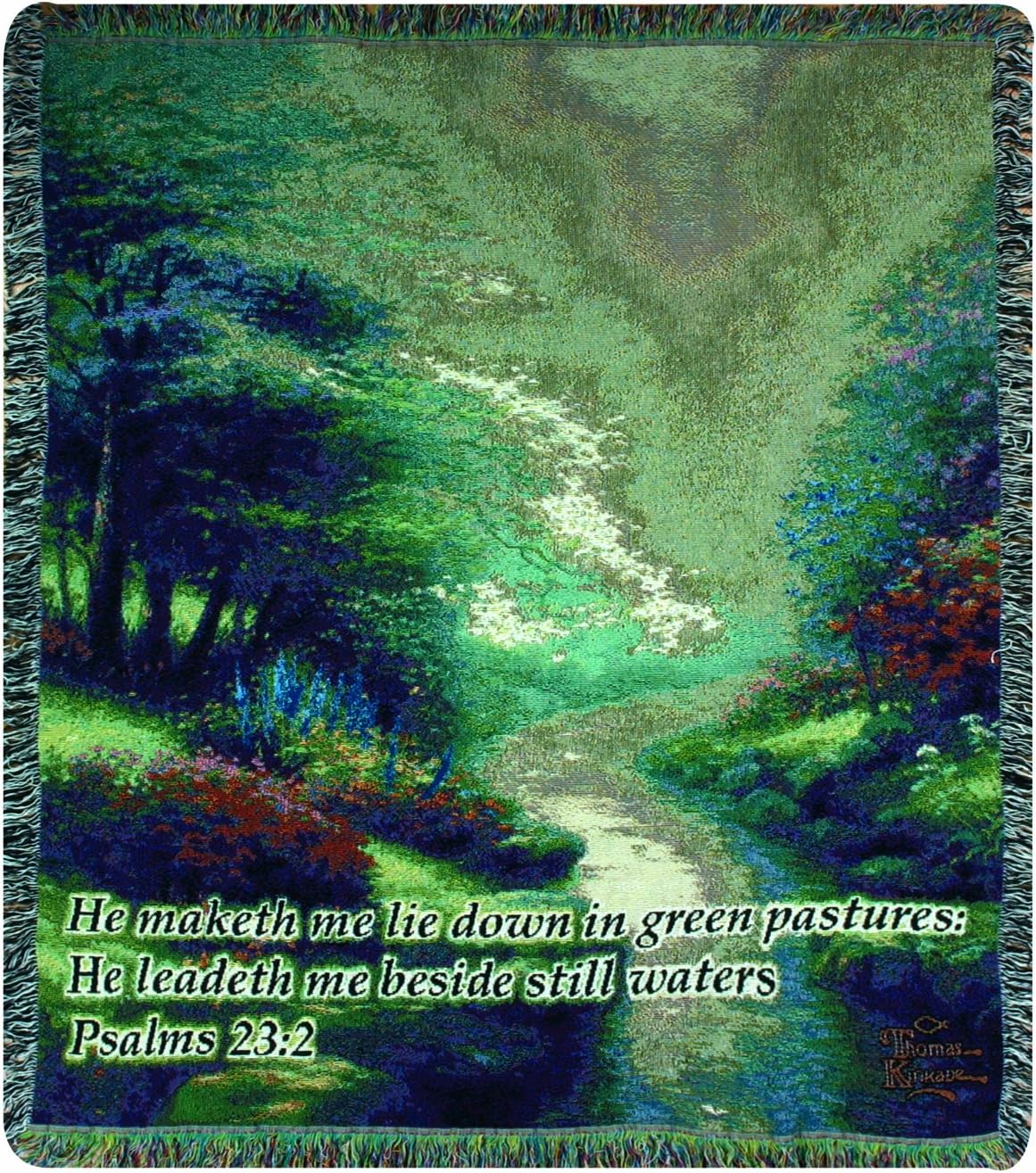 Manual Woodworkers and Weavers, colección Inspirational, Mural de pared con verso y varilla de pináculo, 60 por 50 pulgadas., Algodón, Completo