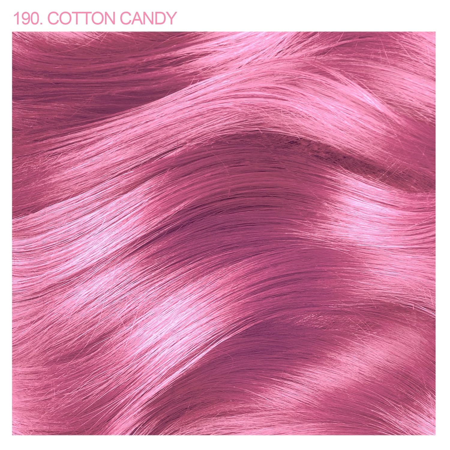 Adore Tinte semipermanente para el cabello, vegano y libre de crueldad, 4 onzas líquidas, 190 Cotton Candy (paquete de 2)