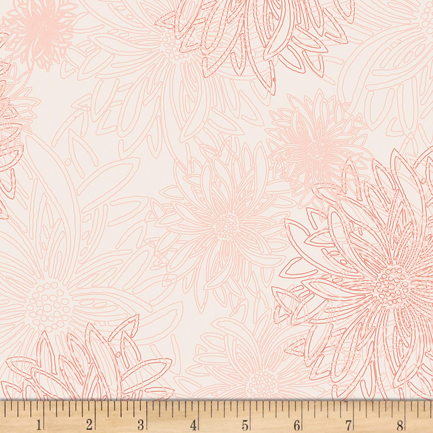 Art Gallery Fabrics Galería de Arte Elementos Florales Tela Bailarina, Rosa Pálido
