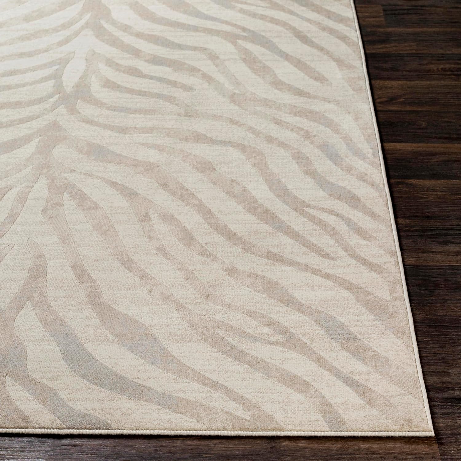 Mark&Day – Alfombra moderna de 6 x 9 pies, color gris claro, alfombra gris beige para sala de estar, dormitorio o cocina (6 pies 7 pulgadas x 9 pies)