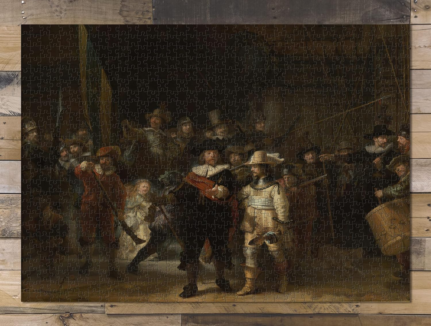 Rompecabezas para adultos de 1000 piezas  La vigilancia nocturna  Rembrandt Van Rijn